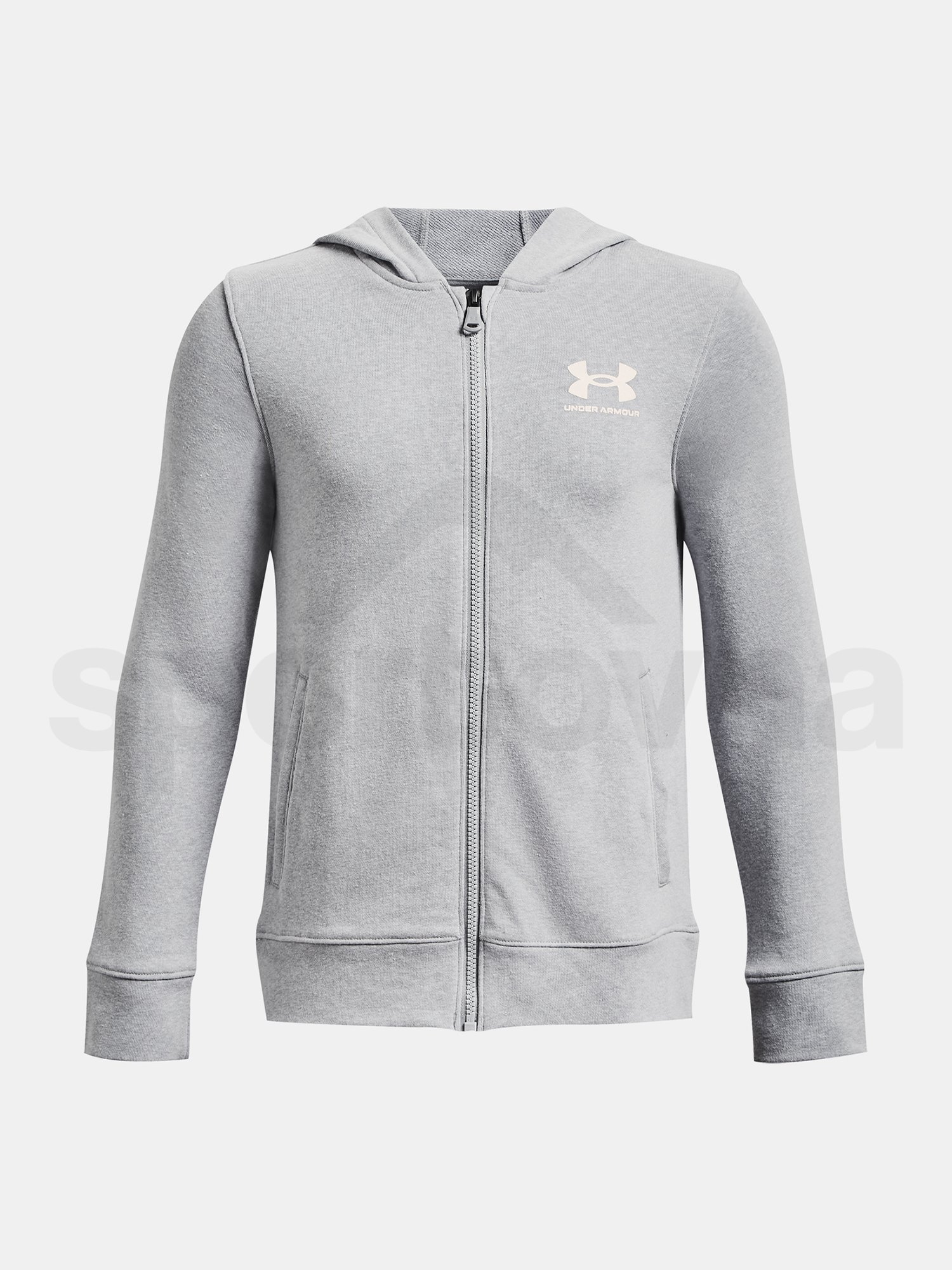 Mikina Under Armour UA Rival Terry FZ Hoodie - sivá