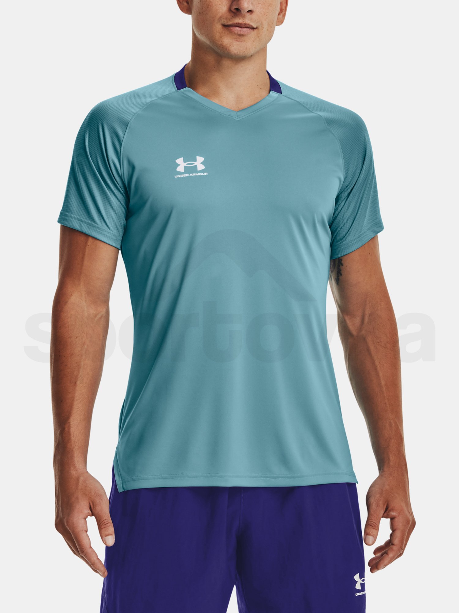 Tričko Under Armour UA Accelerate Tee - modrá