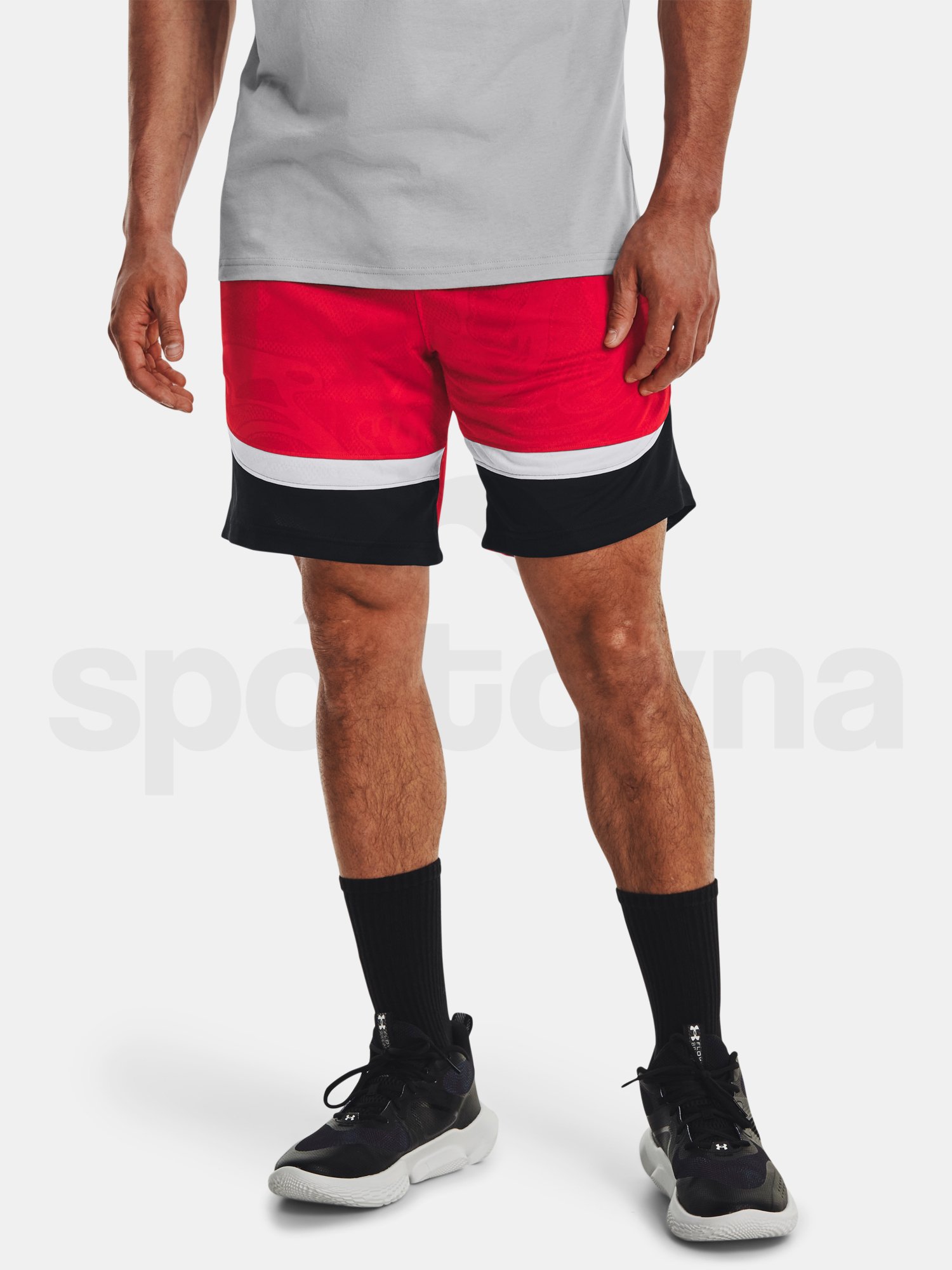 Šortky Under Armour UA Heatwave Hoops Short - červená