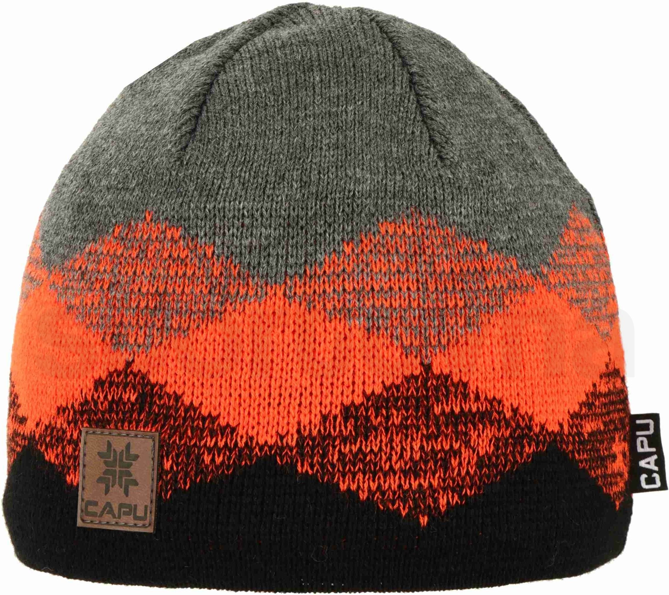 Čepice Capu 1680C M - černá/oranžová