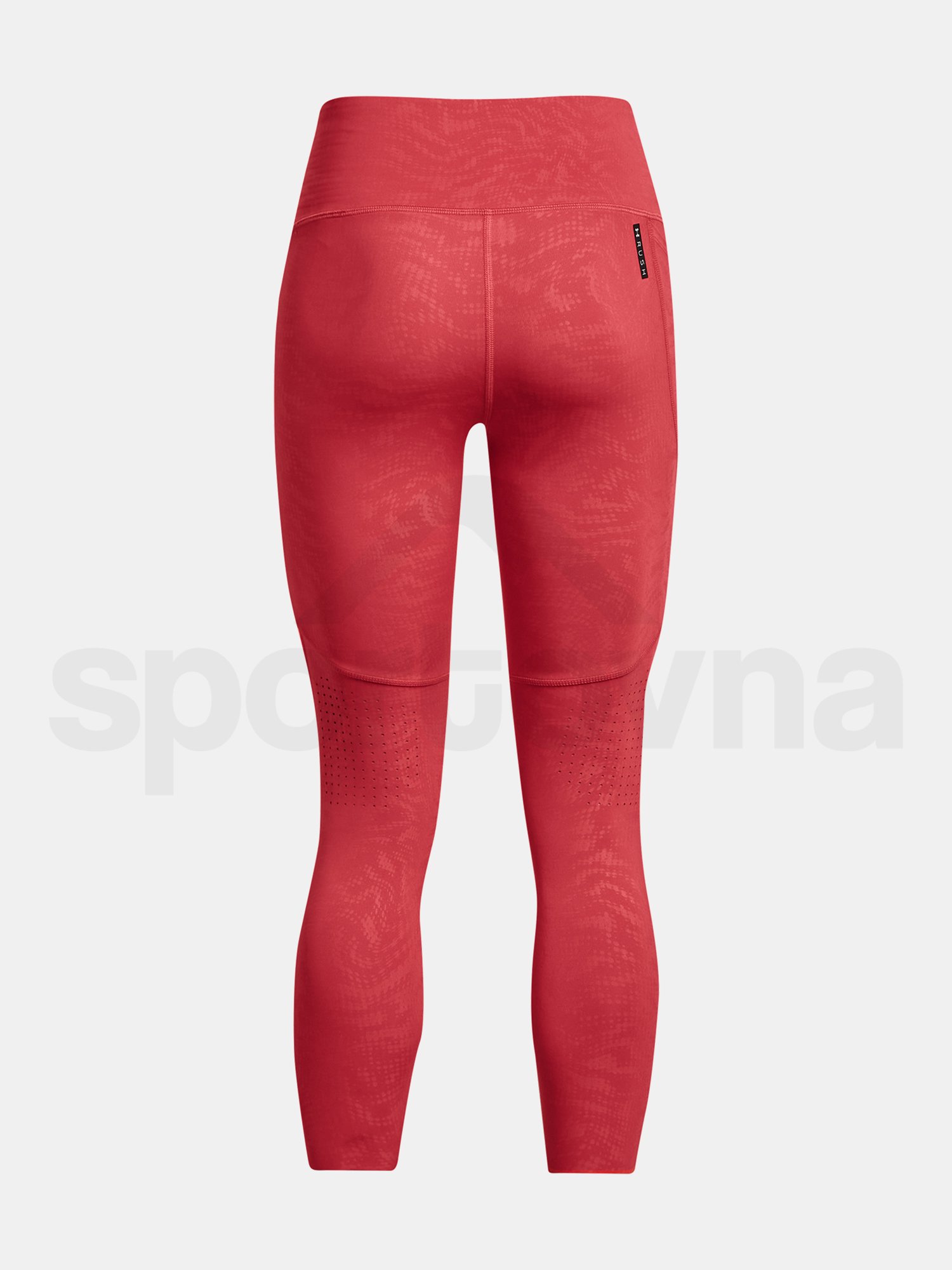 Legíny Under Armour UA Rush Legging Emboss Perf - červená