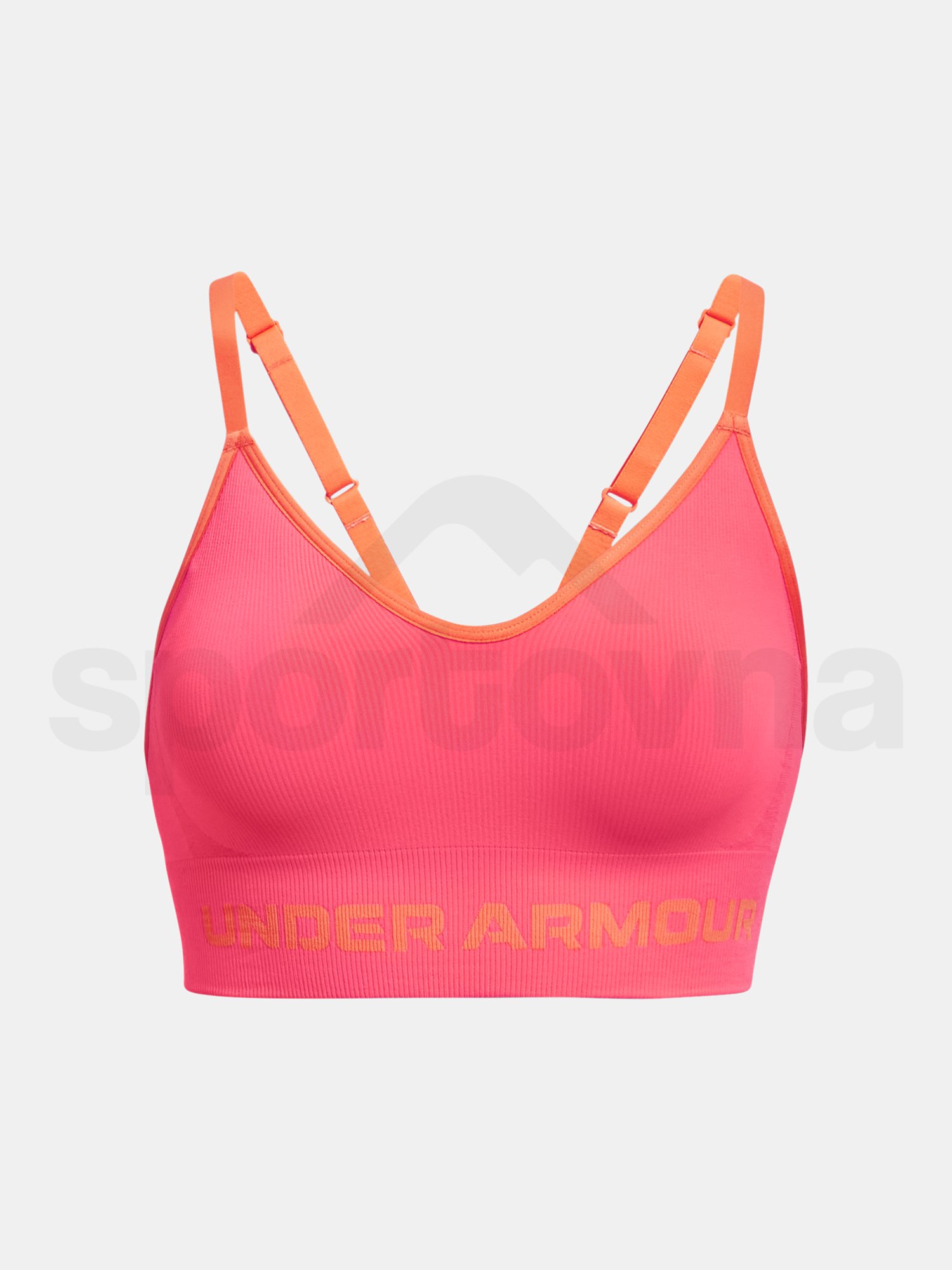 Podprsenka Under Armour UA Seamless Low Long Rib W - ružová