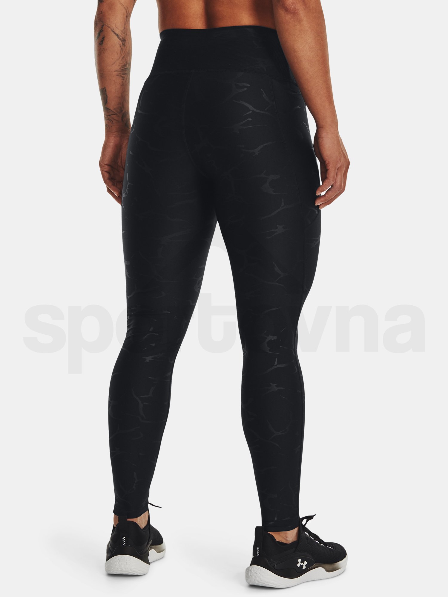 Legíny Under Armour Armour Emboss Legging-BLK