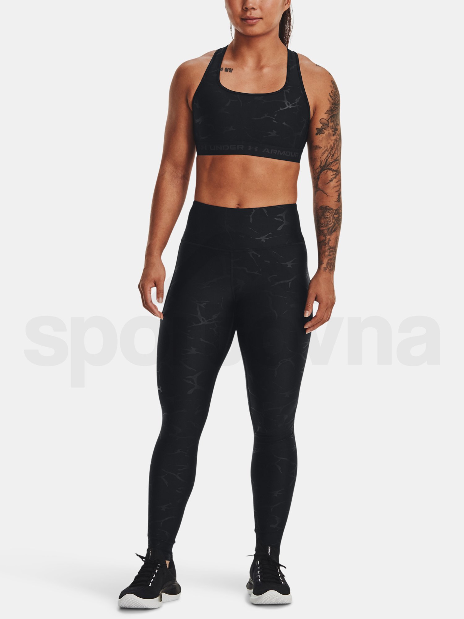 Legíny Under Armour Armour Emboss Legging-BLK