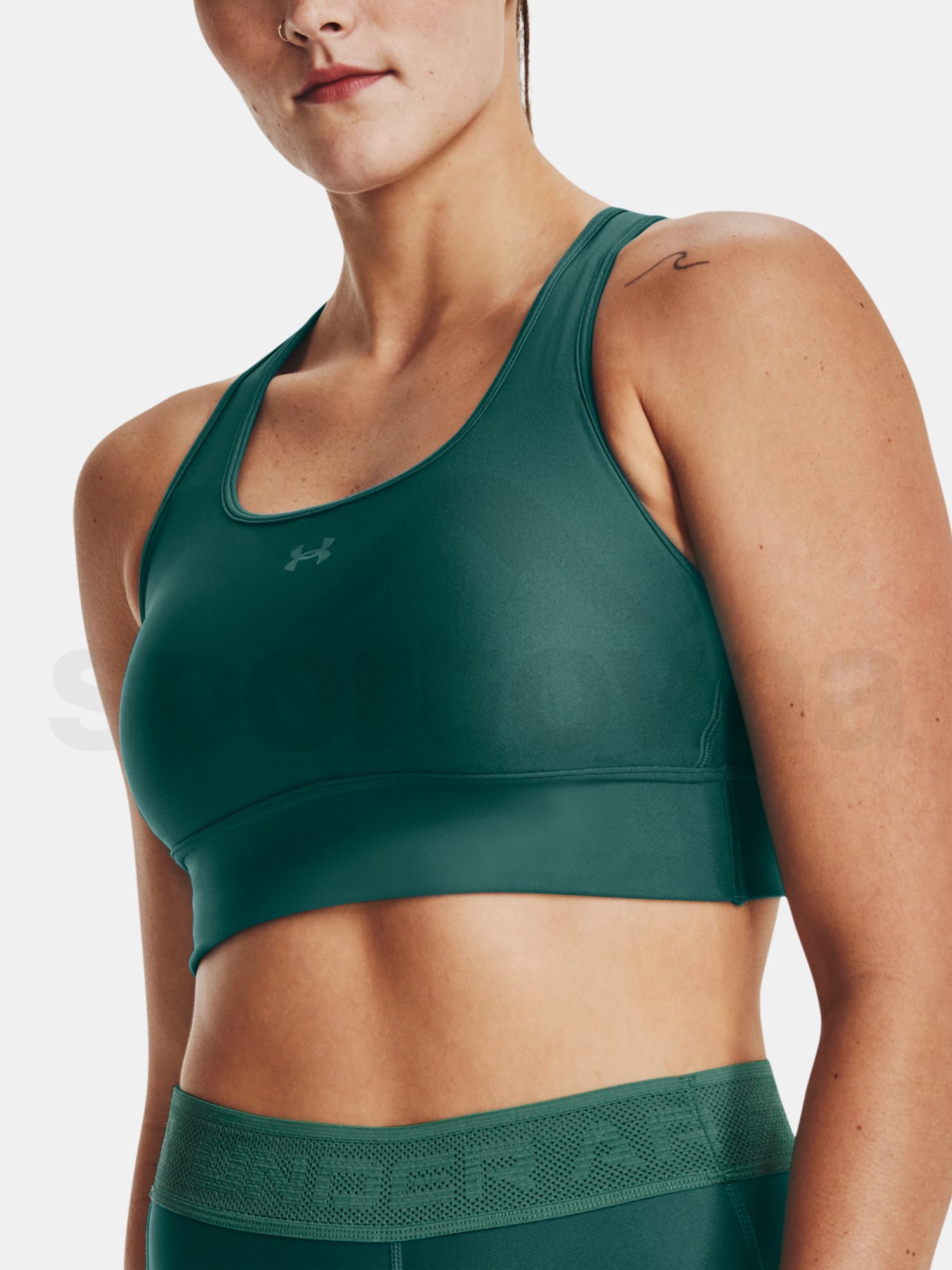 Podprsenka Under Armour Crossback Longline-GRN