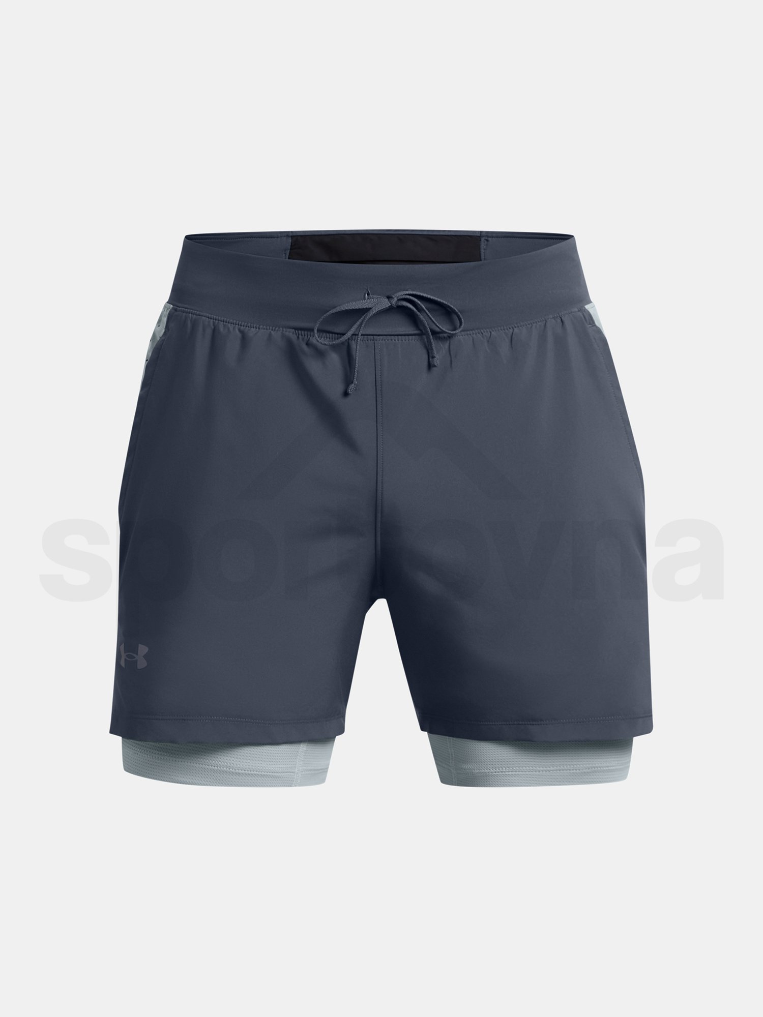 Šortky Under Armour LAUNCH ELITE 2in1 5'' SHORT - sivá