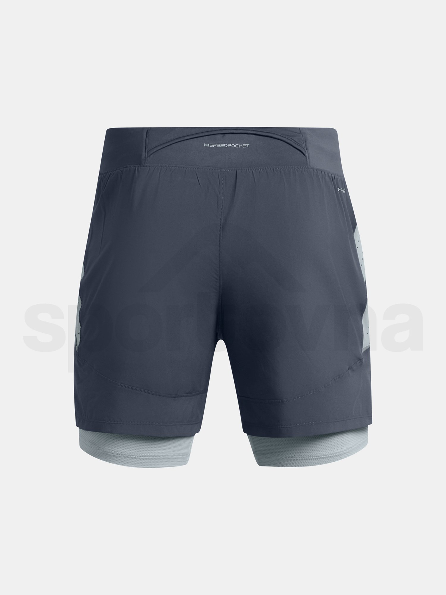 Šortky Under Armour LAUNCH ELITE 2in1 5'' SHORT - sivá