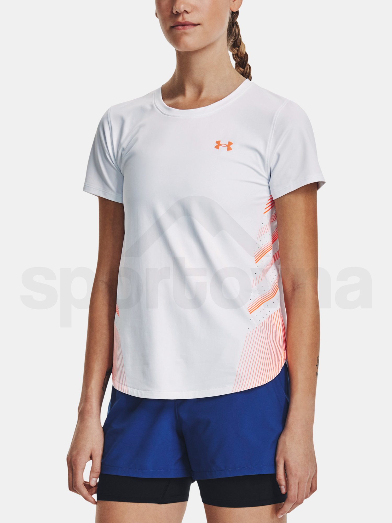 Tričko Under Armour UA Iso-Chill Laser Tee II - biela