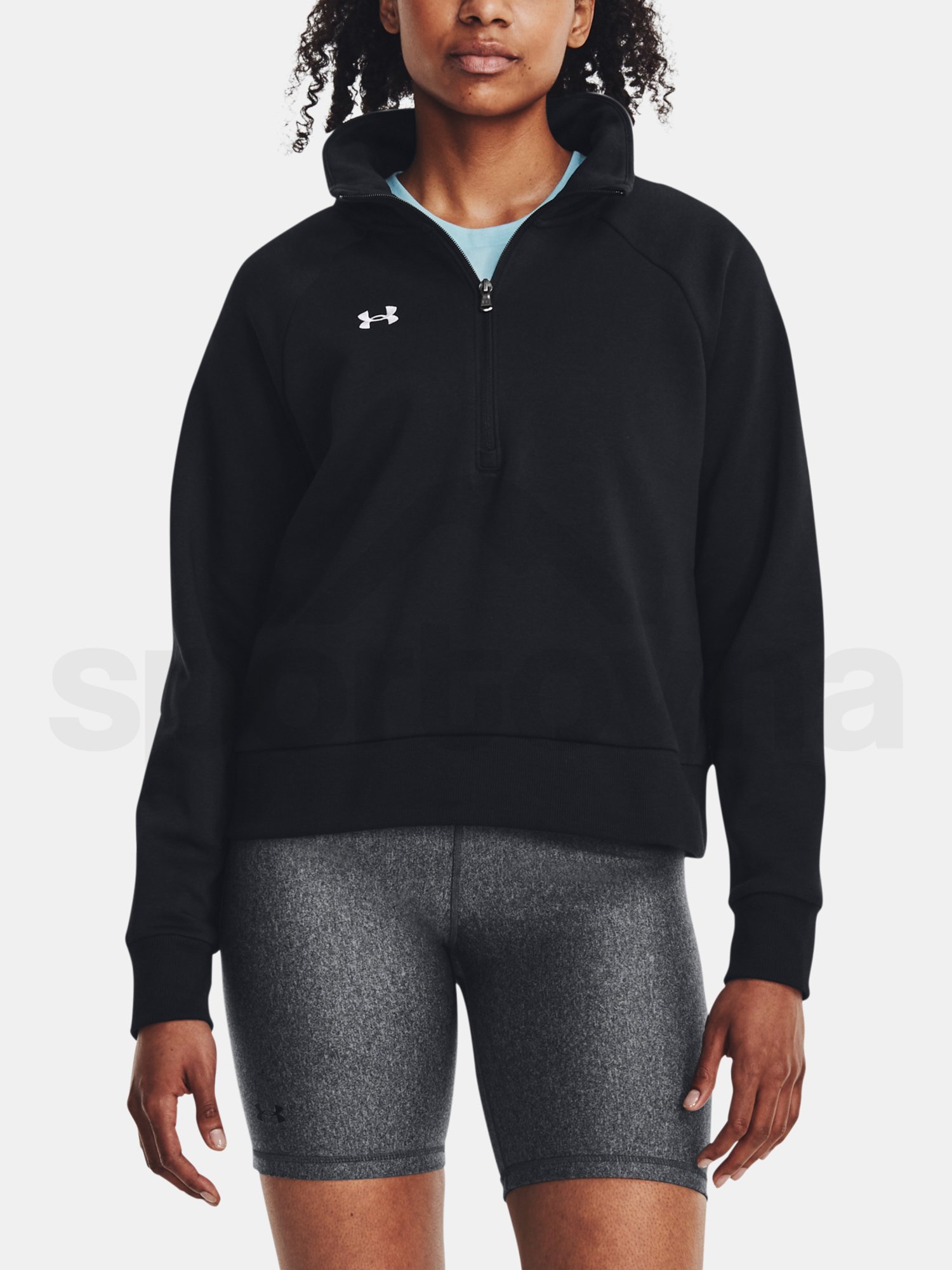 Mikina Under Armour UA Rival Fleece HZ - čierna