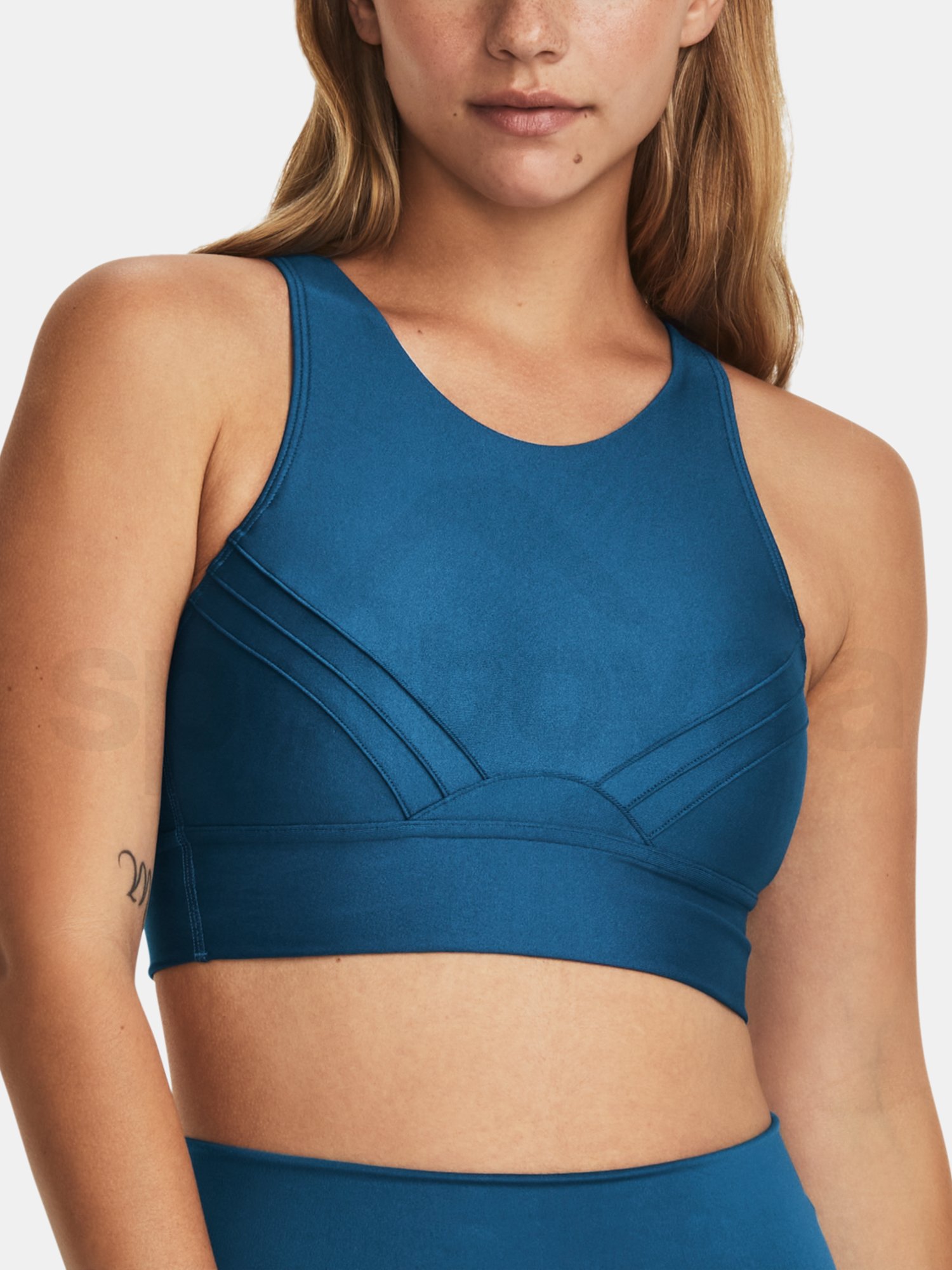 Podprsenka Under Armour UA Infinity Pintuck Mid-BLU