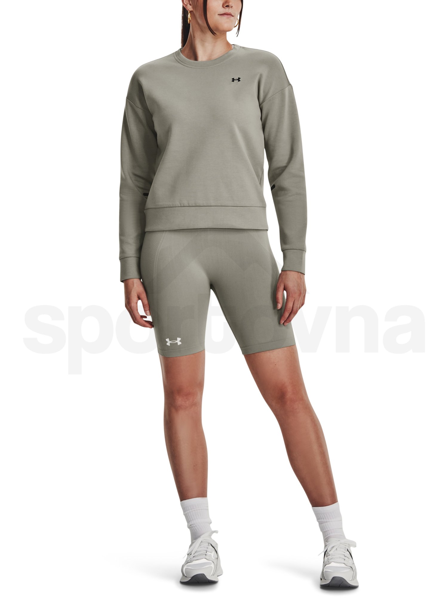 Mikina Under Armour Unstoppable Flc Crew-GRN