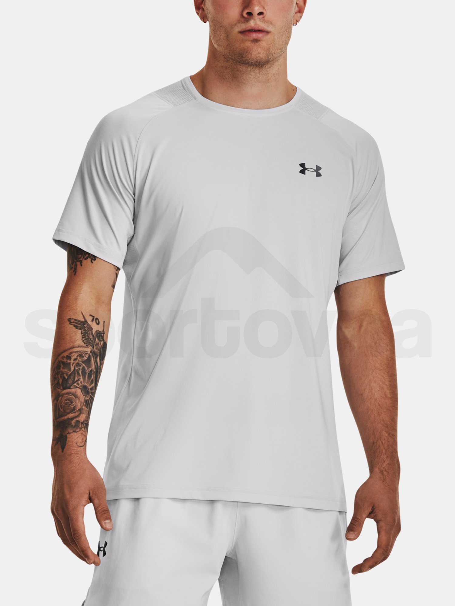 Tričko Under Armour UA Rush Emboss SS-GRY