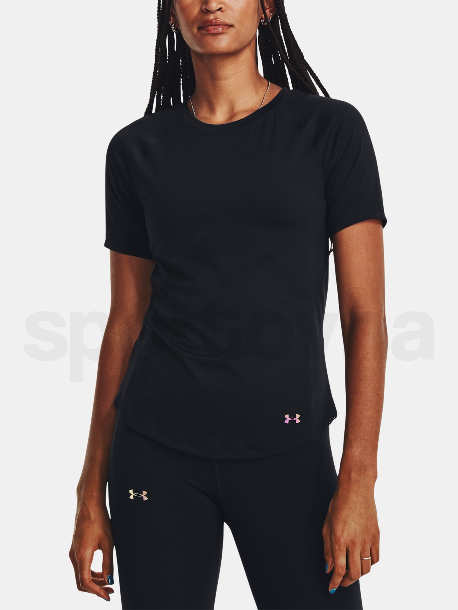 Tričko Under Armour UA Rush Mesh SS-BLK