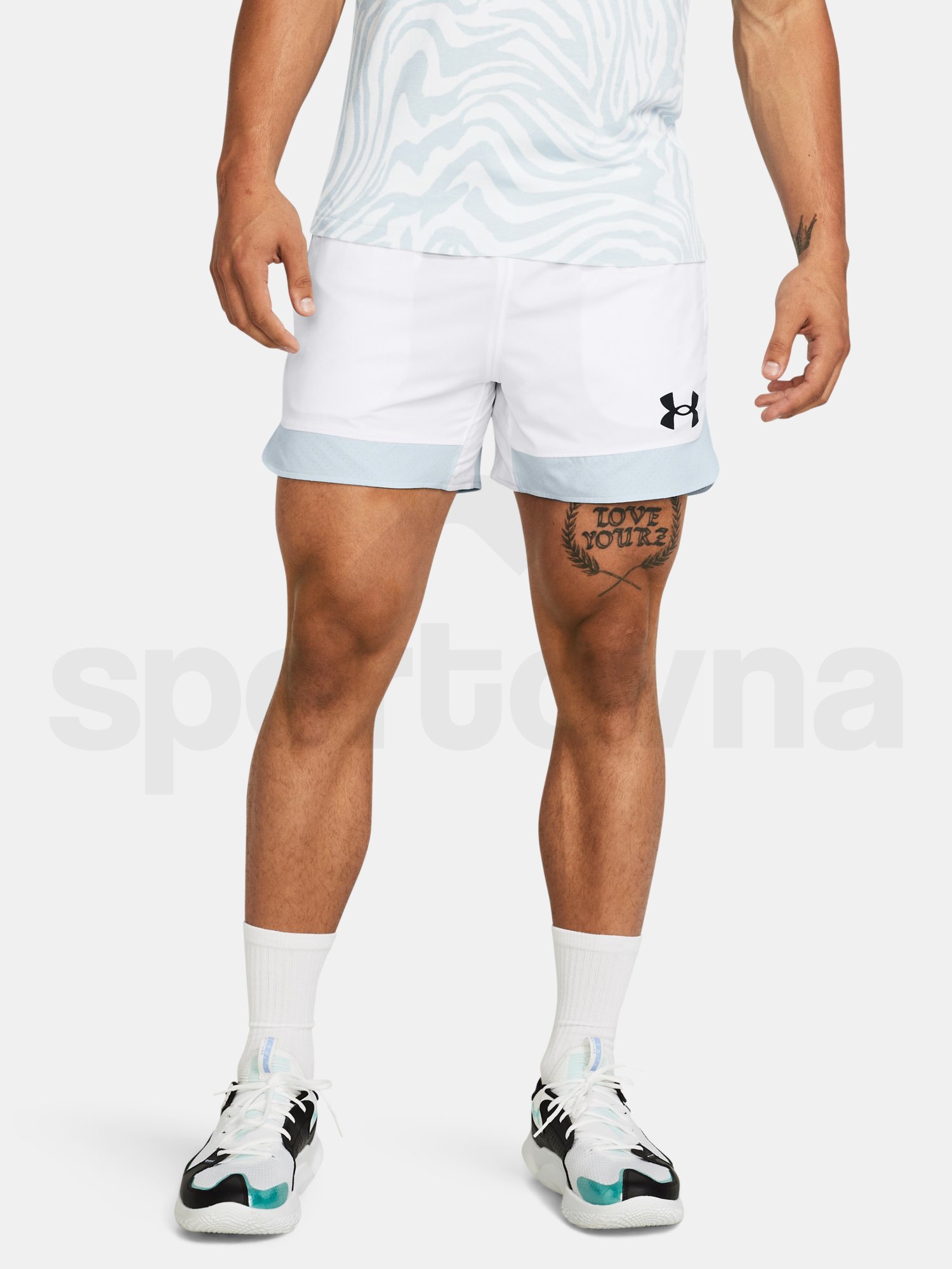 Šortky Under Armour UA Baseline 5in Short - biela