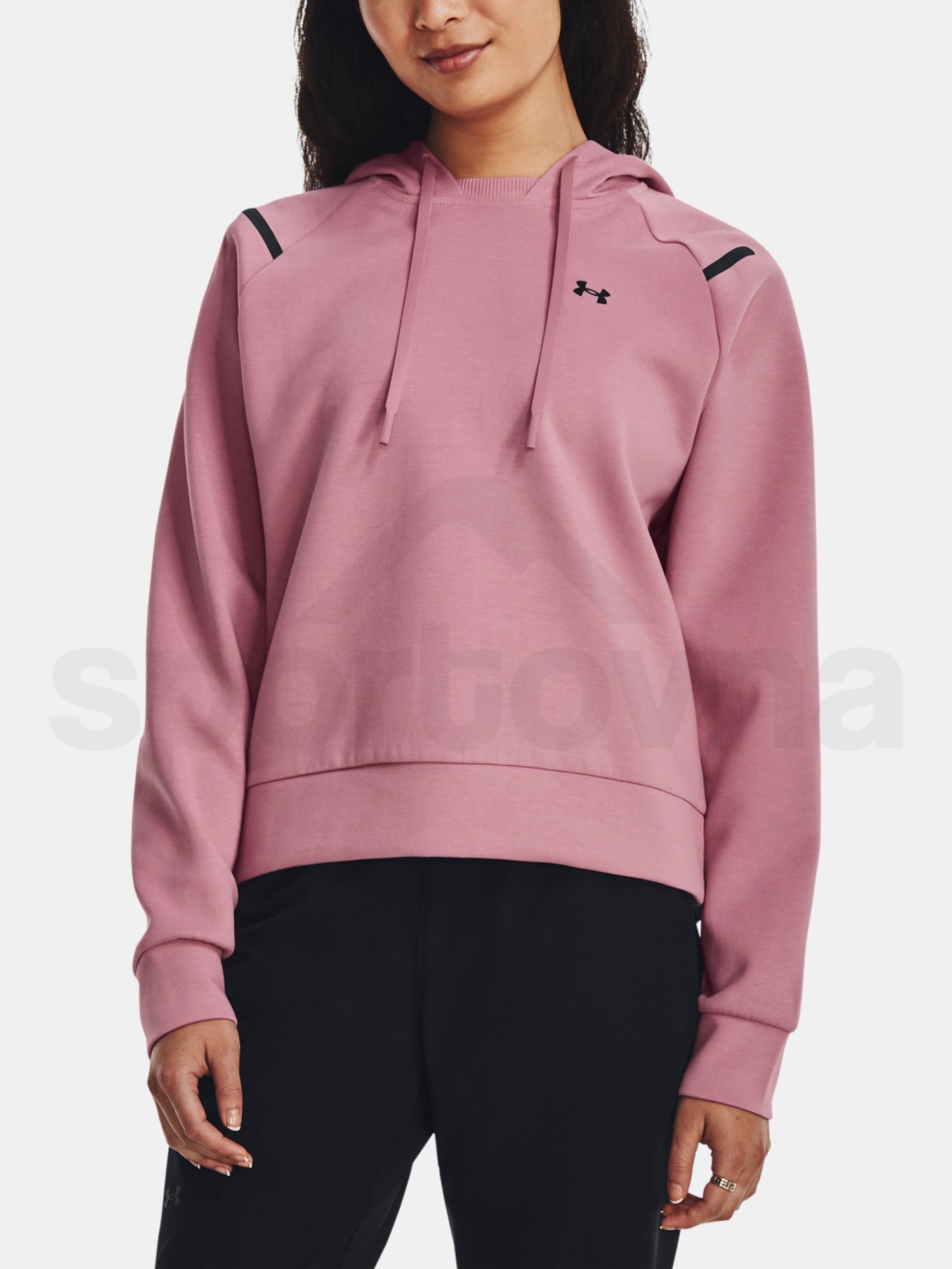 Mikina Under Armour Unstoppable Flc Hoodie - ružová