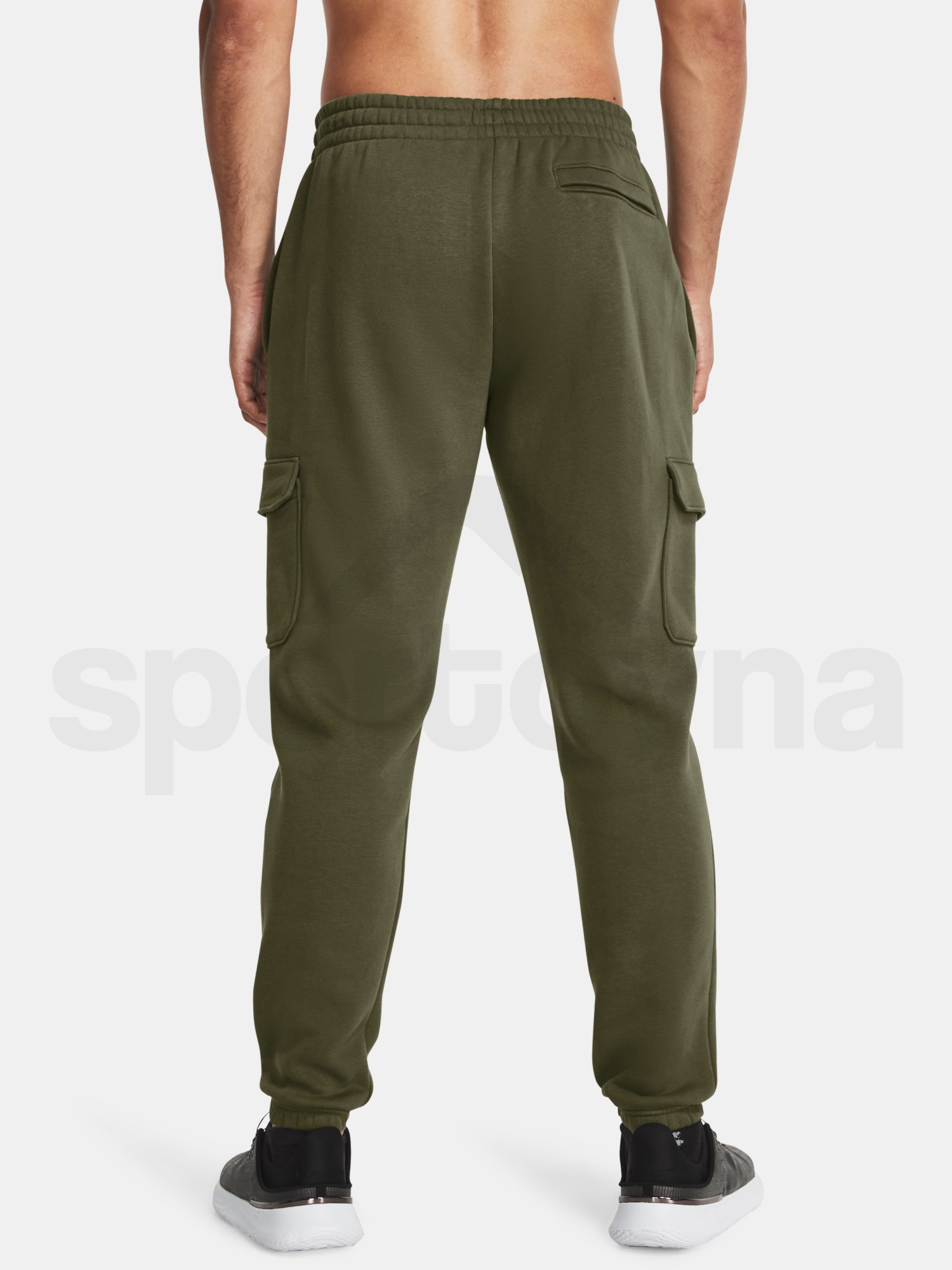 Sportovní kalhoty Under Armour UA Essential Flc Cargo Pant-GRN