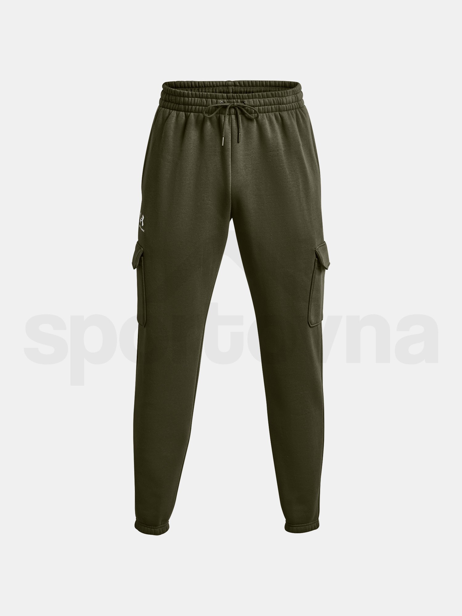 Sportovní kalhoty Under Armour UA Essential Flc Cargo Pant-GRN