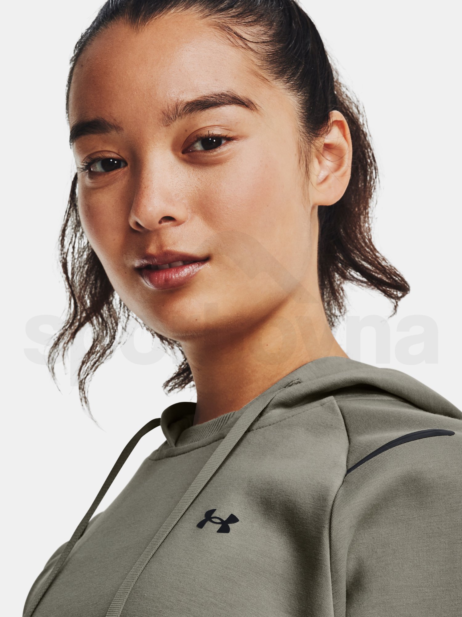 Mikina Under Armour Unstoppable Flc Hoodie-GRN