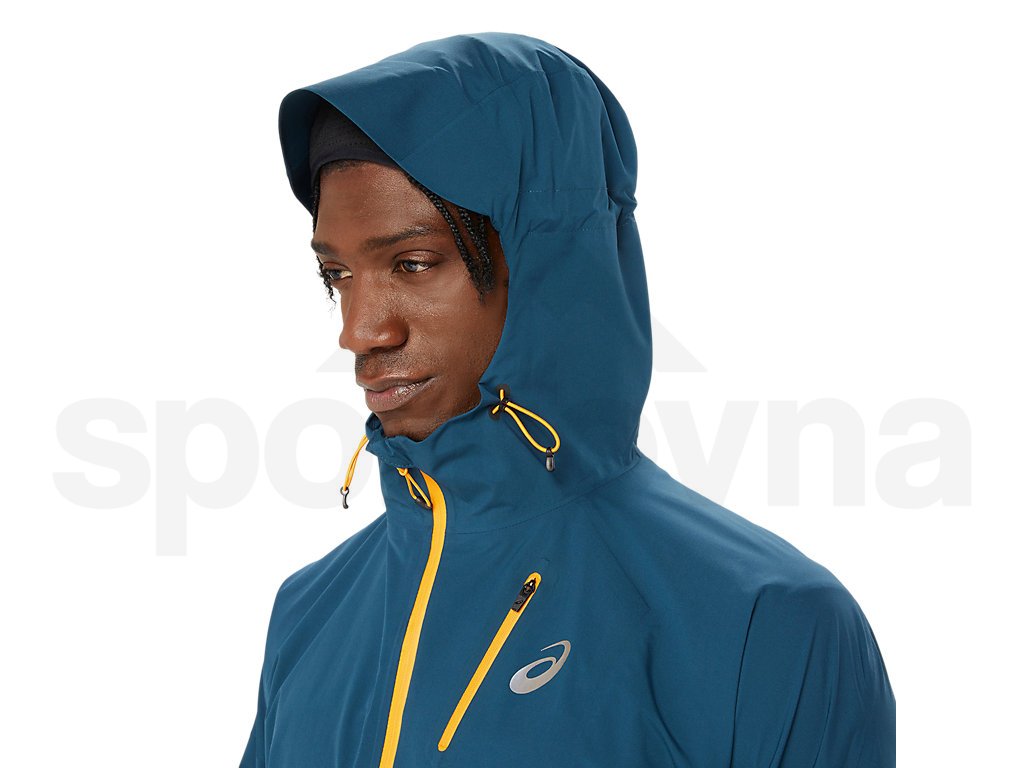 Bunda Asics Fujitrail Waterproof Jacket M - modrá