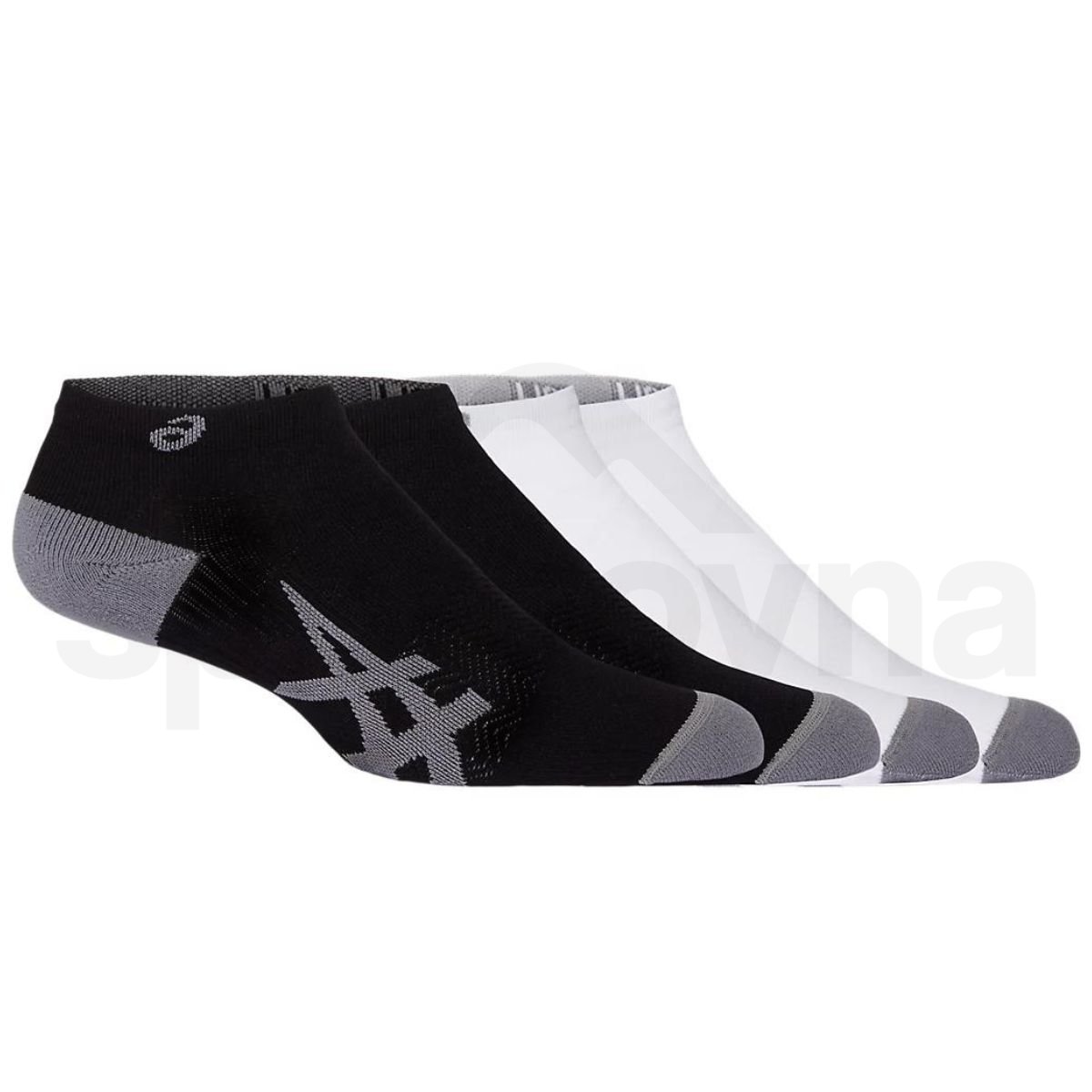 Ponožky Asics 2PPK Light Run Ankle Sock - černá/bílá