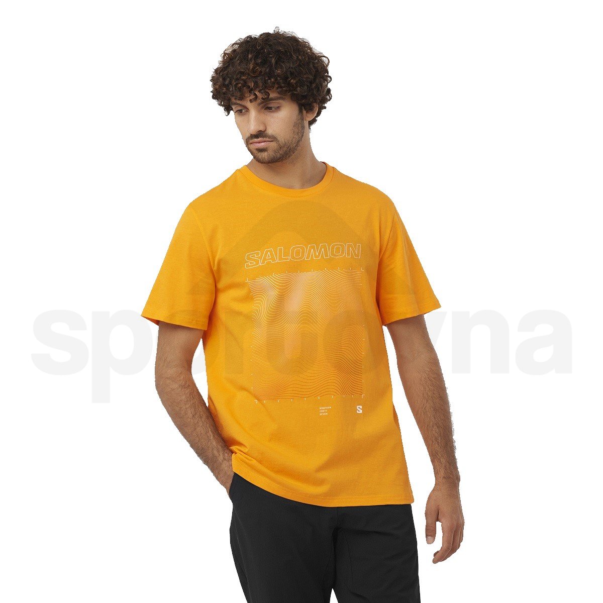 Tričko Salomon Graphic SS Tee M - žlutá