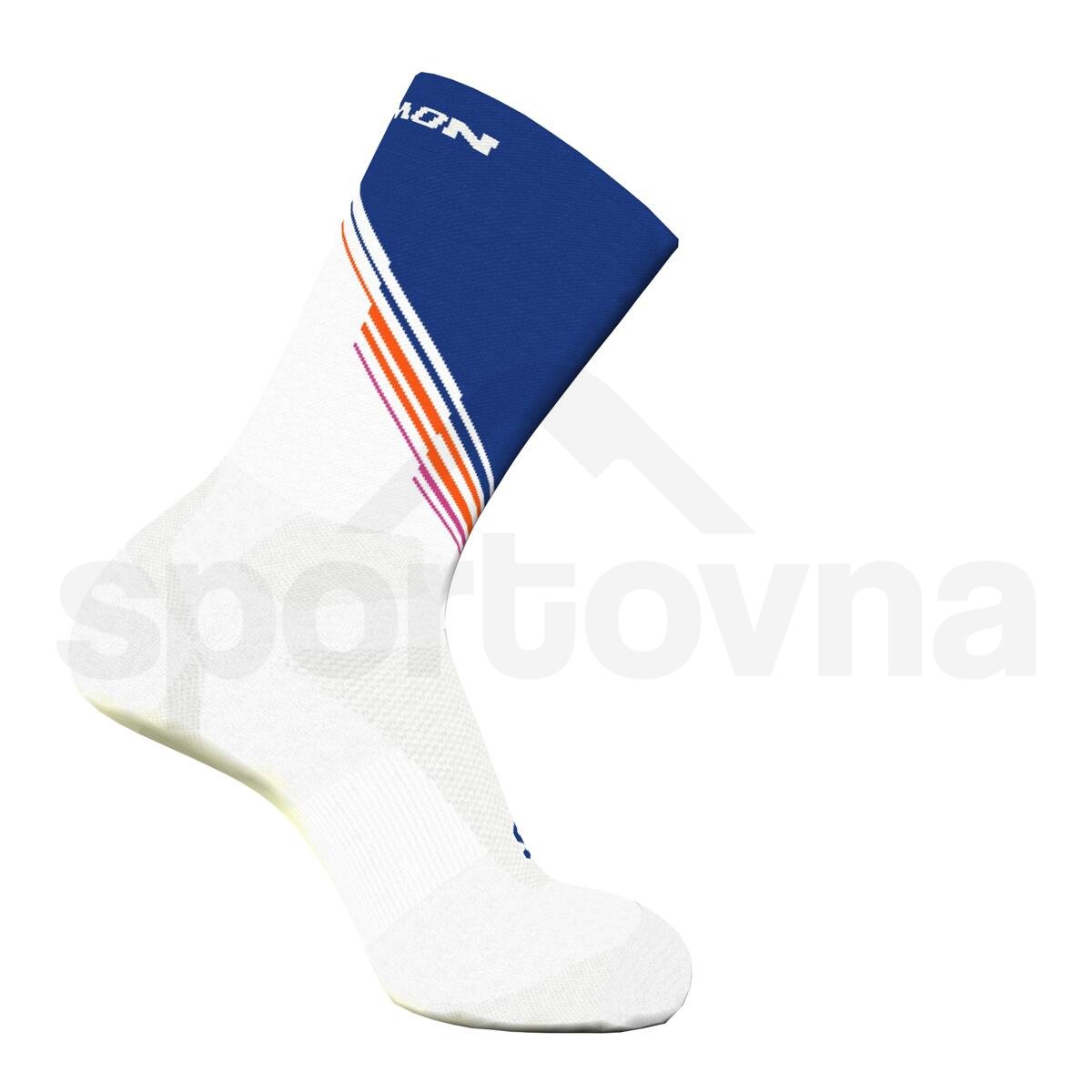 Ponožky Salomon Galaxy Pulse - bílá/modrá