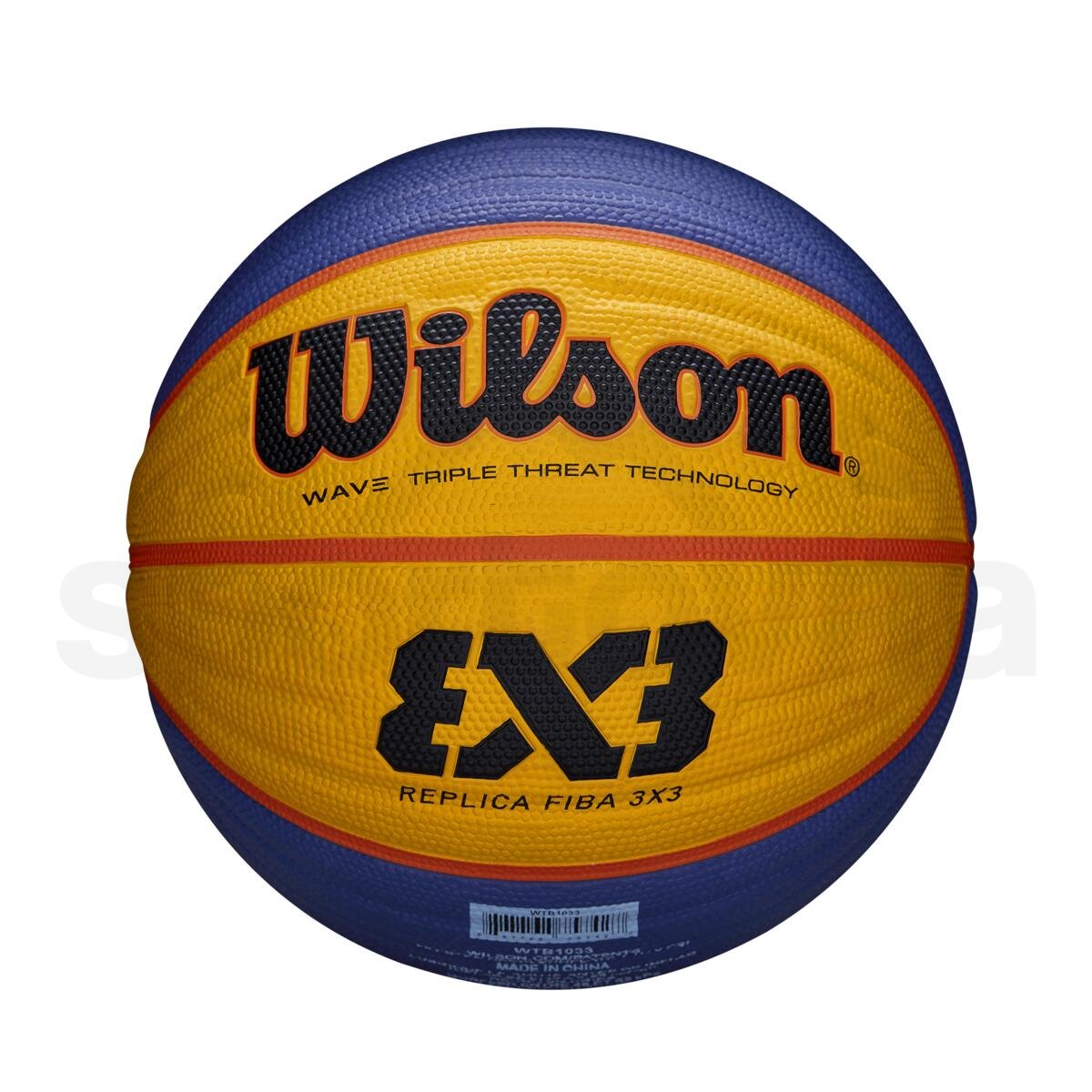 Míč Wilson FIBA 3X3 Replica Rbr Basketball - žlutá/modrá/oranžová