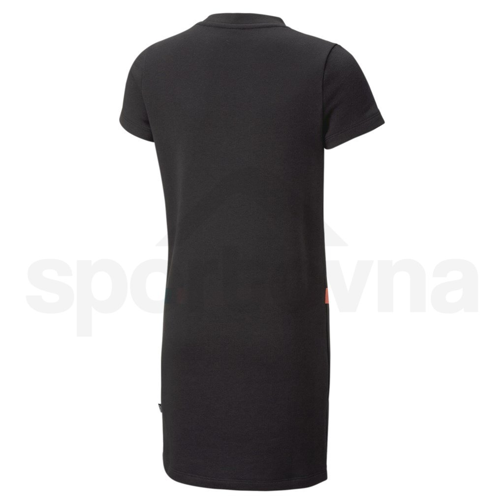 Šaty Puma ESS+ Logo Dress TR G Jr - černá