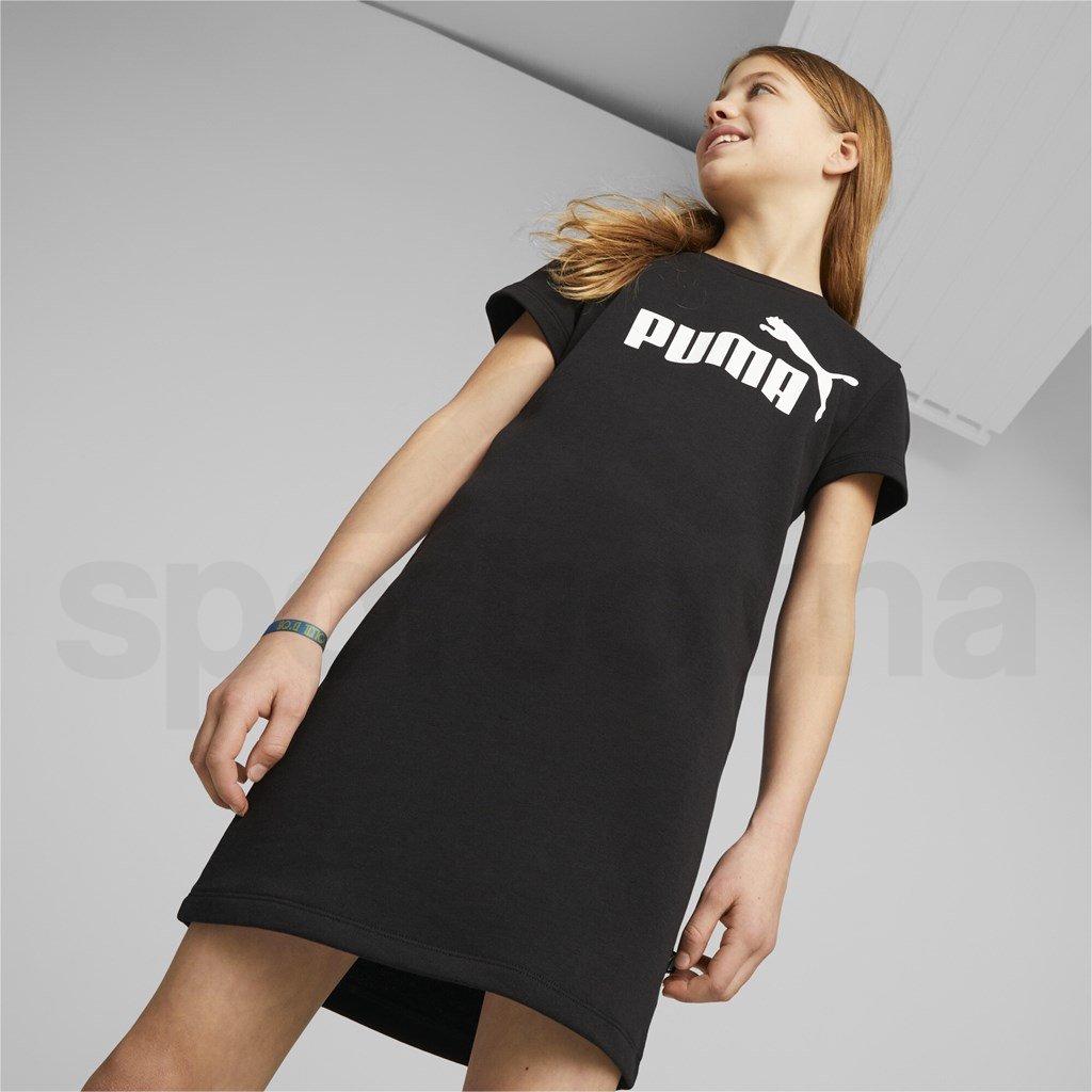 Šaty Puma ESS+ Logo Dress TR G Jr - černá