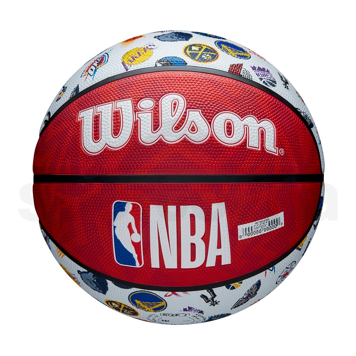 Míč Wilson NBA All Teams Logo - modrá/červená