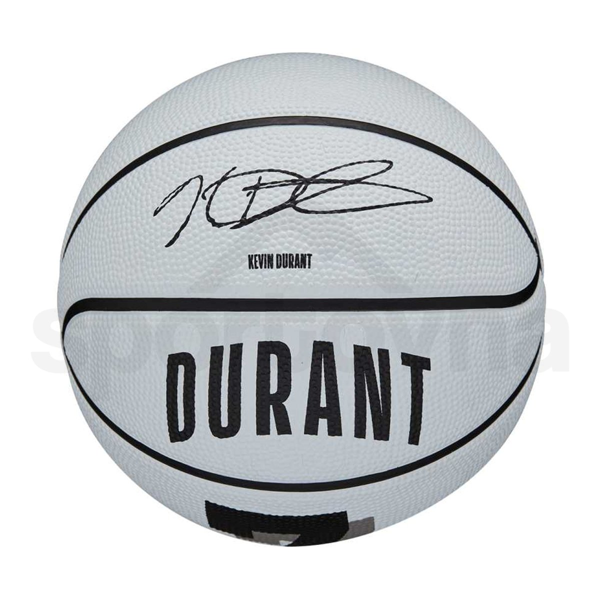 Míč Wilson NBA Player Icon Mini Bskt Durant - bílá/černá