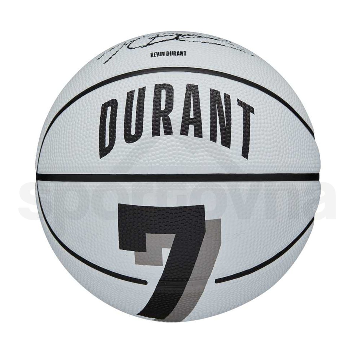 Míč Wilson NBA Player Icon Mini Bskt Durant - bílá/černá