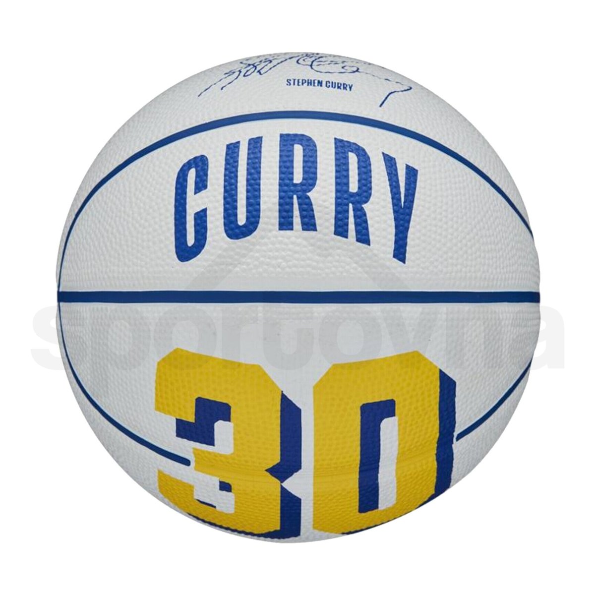 Míč Wilson NBA Player Icon Mini Bskt Curry - modrá/žlutá