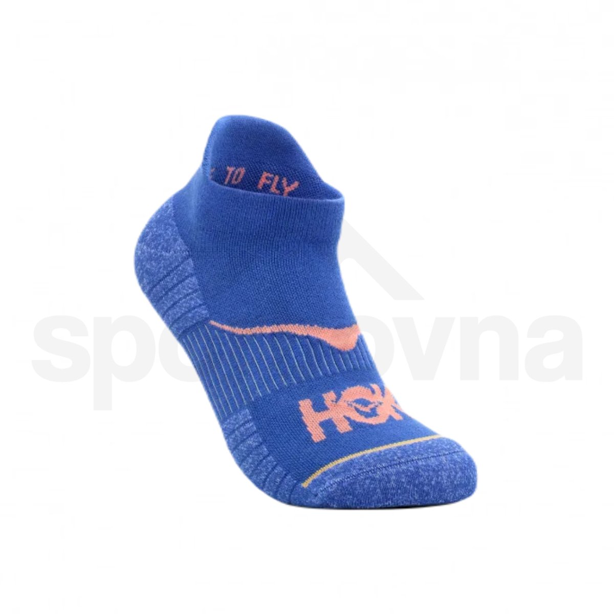 Ponožky Hoka No-Show Run Sock 3-Pack - modrá/šedá/oranžová