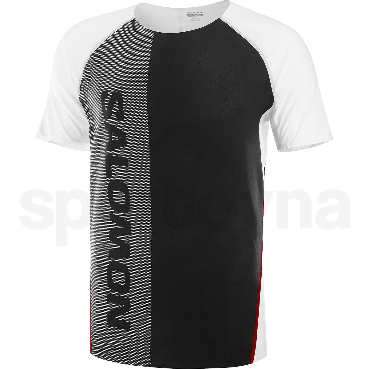 Tričko Salomon S/LAB Speed Tee M - černá/bílá