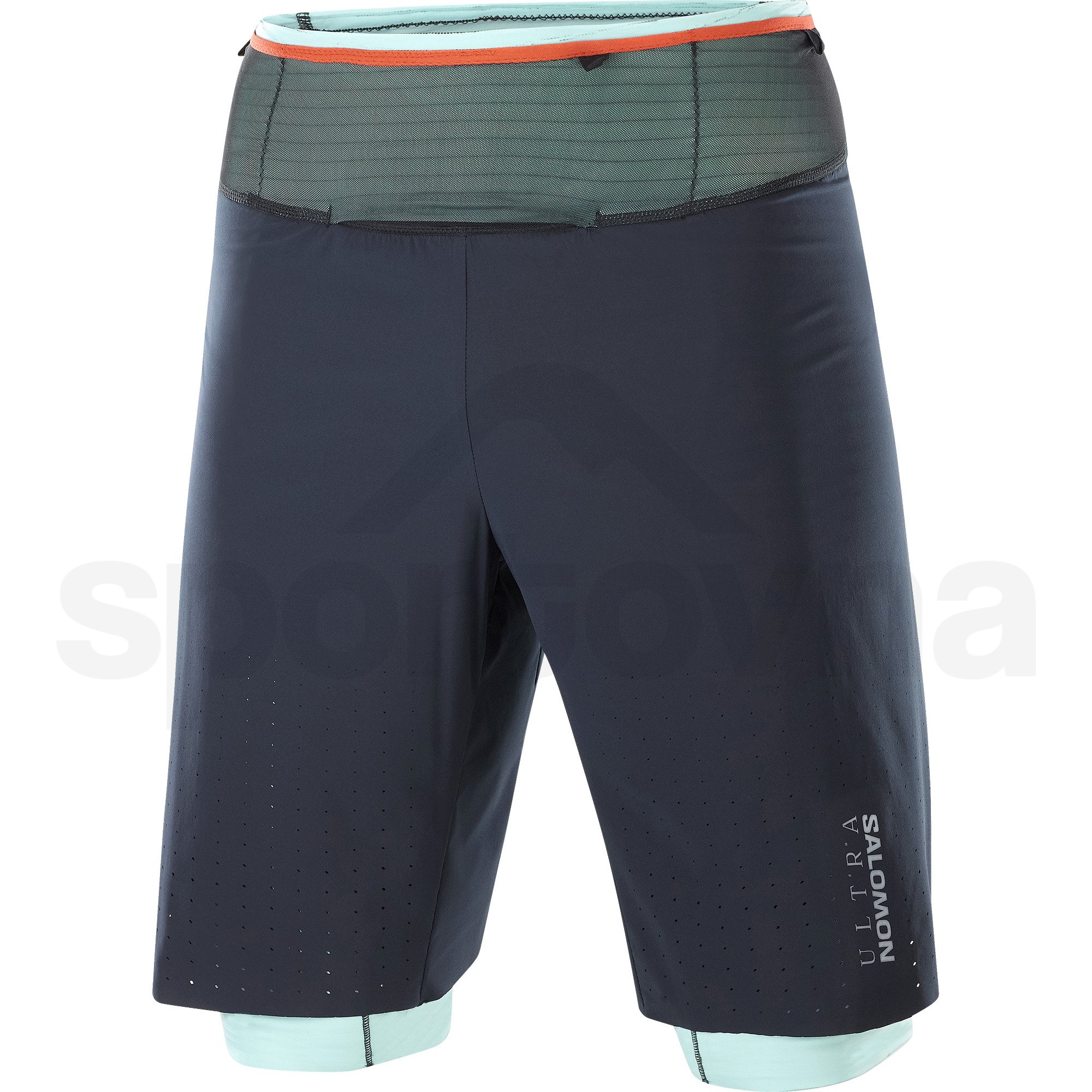 Kraťasy Salomon S LAB Ultra 2IN1 Shorts M - modrá