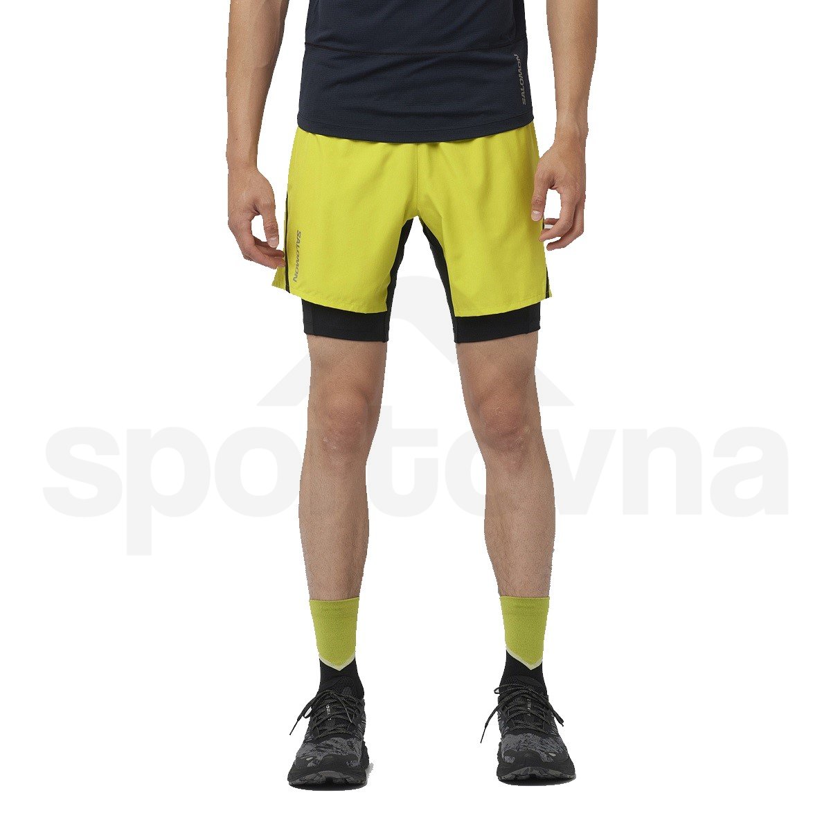 Kraťasy Salomon Cross Twinskin Shorts M - žlutá