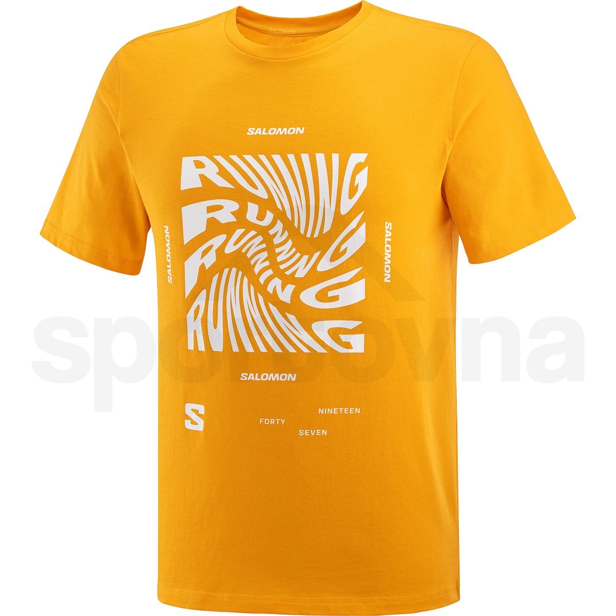 Tričko Salomon Running Graphic SS Tee M - žlutá