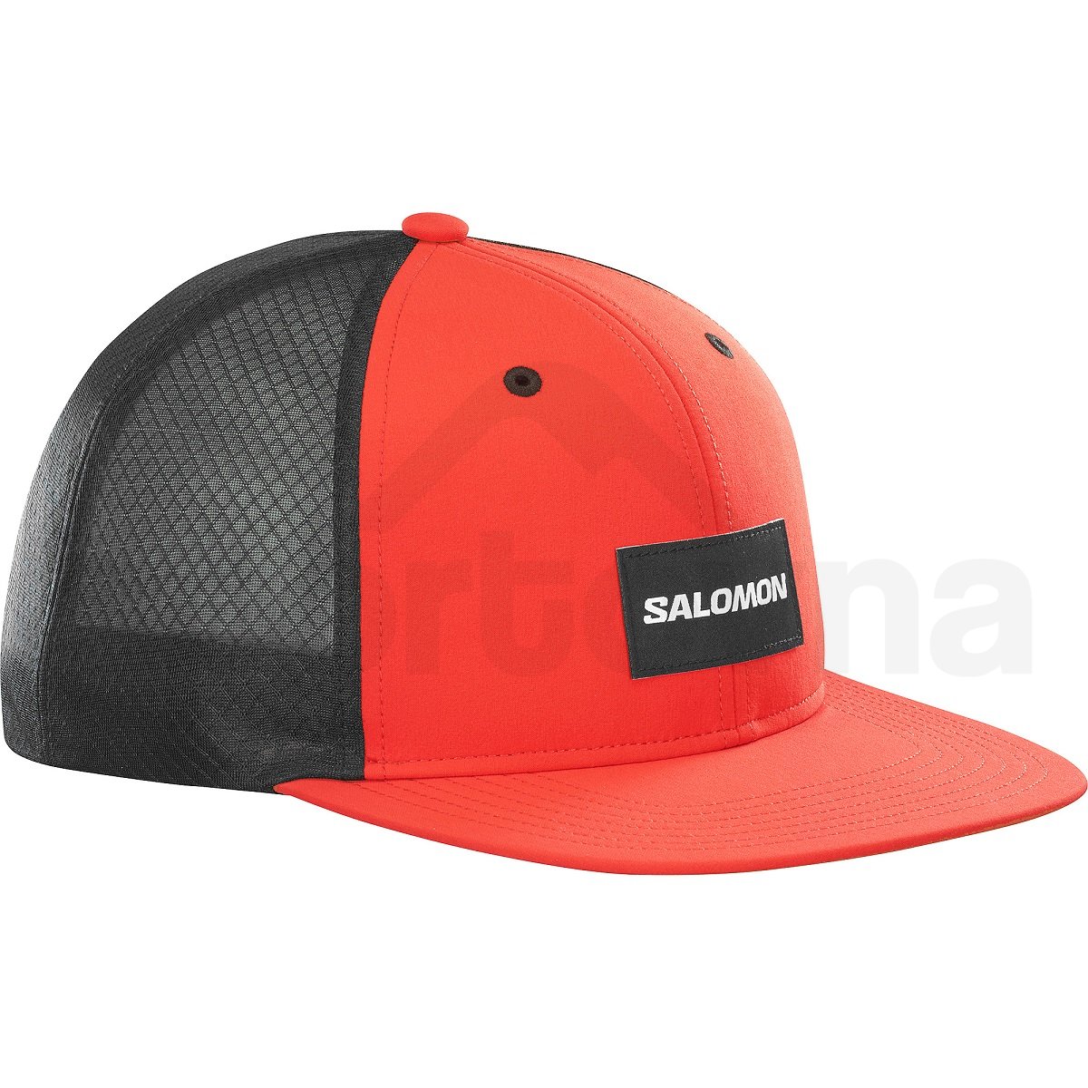 Kšiltovka Salomon Trucker Flat Cap - červená/černá