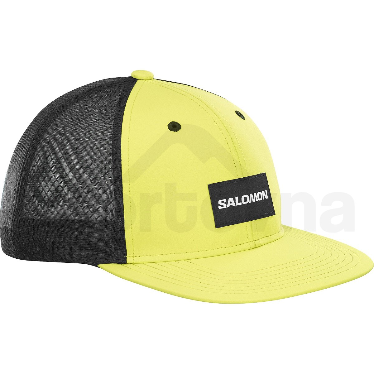 Kšiltovka Salomon Trucker Flat Cap - žlutá/černá