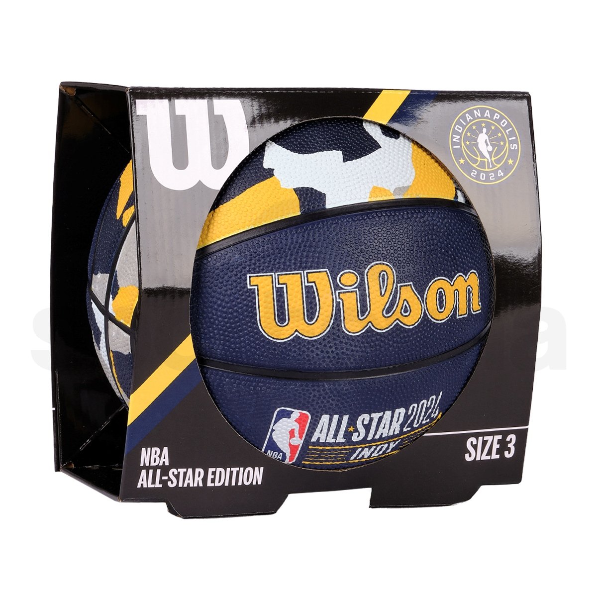 Míč Wilson NBA All Star Replica Bskt - modrá/žlutá