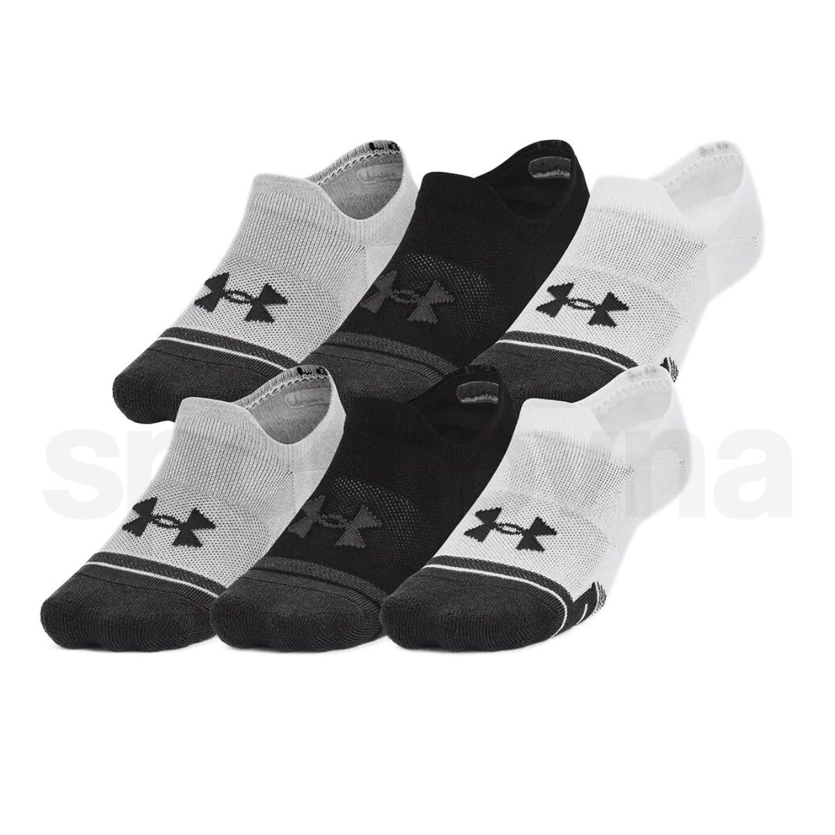 Ponožky Under Armour UA Performance Tech 3pk ULT - černá/šedá