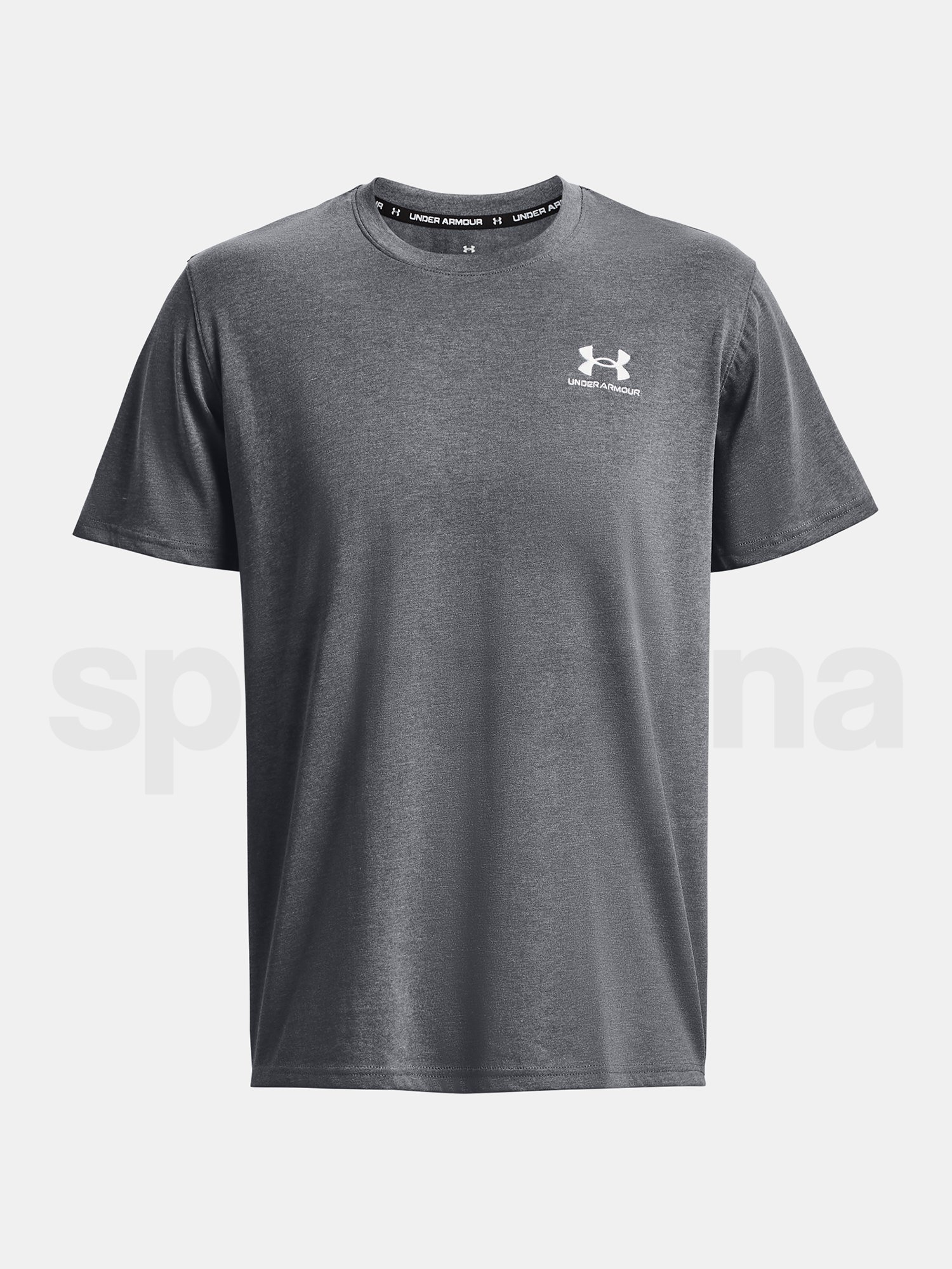 Tričko Under Armour UA LOGO EMB HEAVYWEIGHT SS-GRY