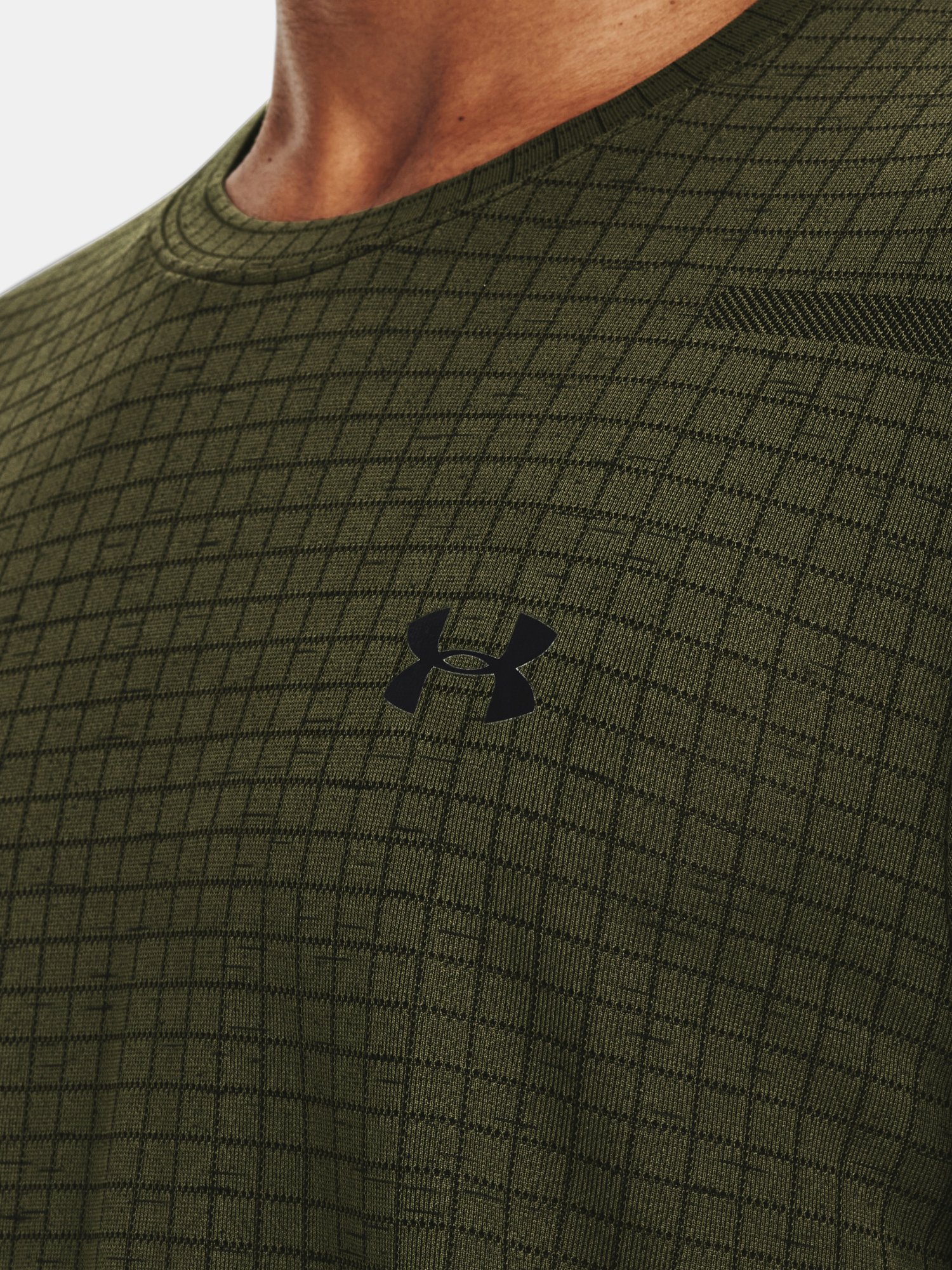 Tričko Under Armour Vanish Grid SS-zelená