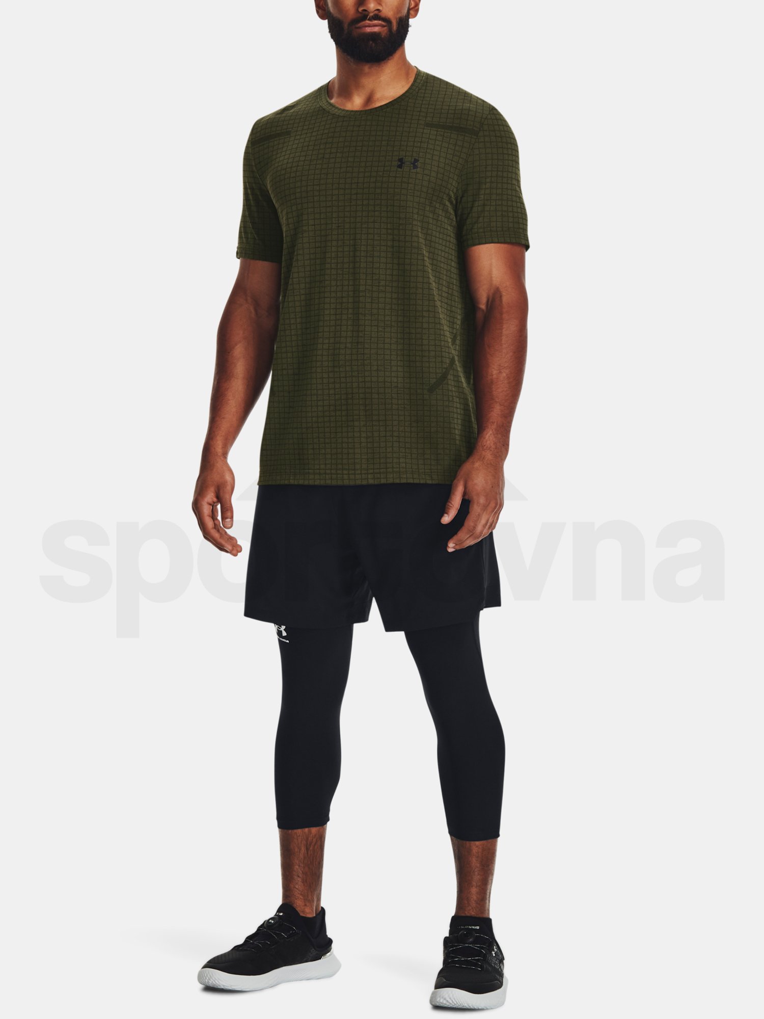 Tričko Under Armour Vanish Grid SS-GRN