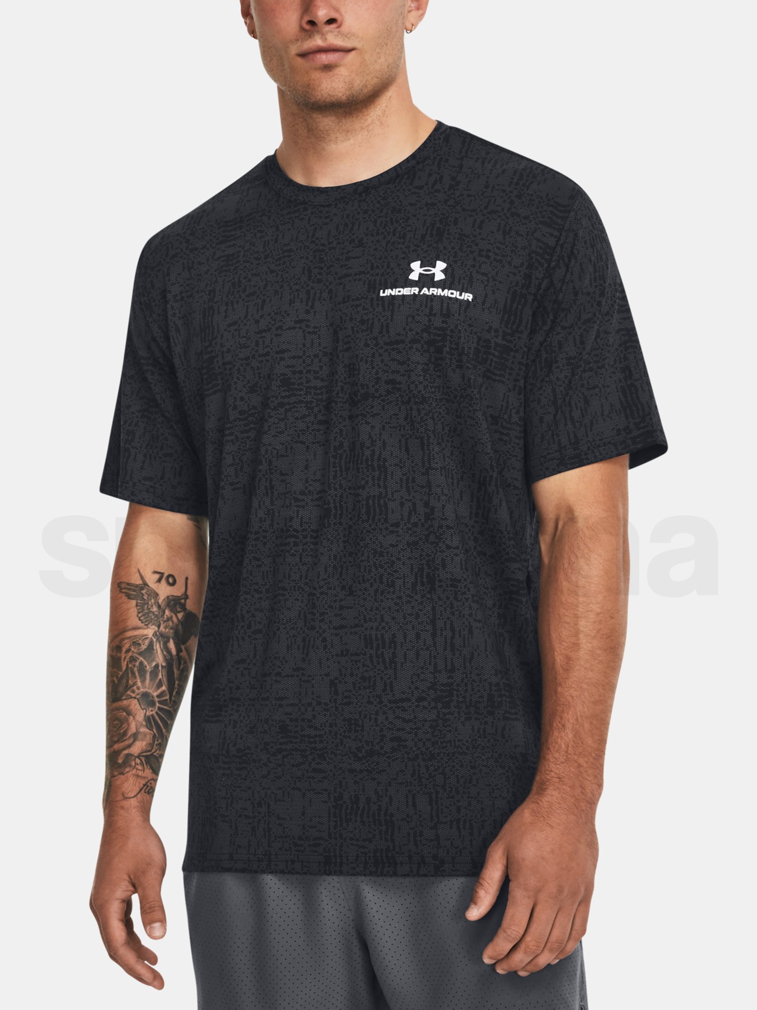 Tričko Under Armour UA Rush Energy Print SS-BLK