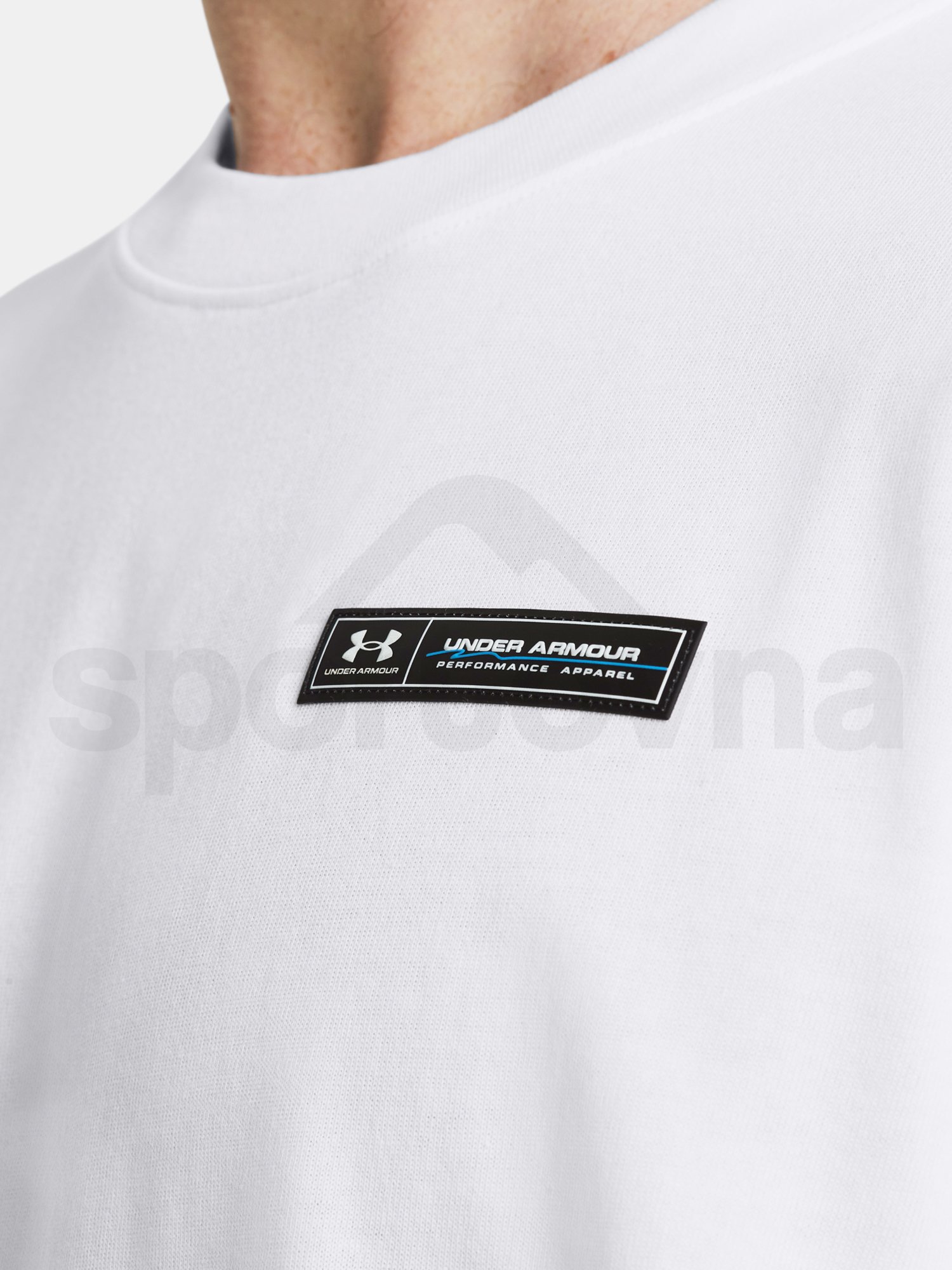 Tričko Under Armour UA HW ARMOUR LABEL SS - biela