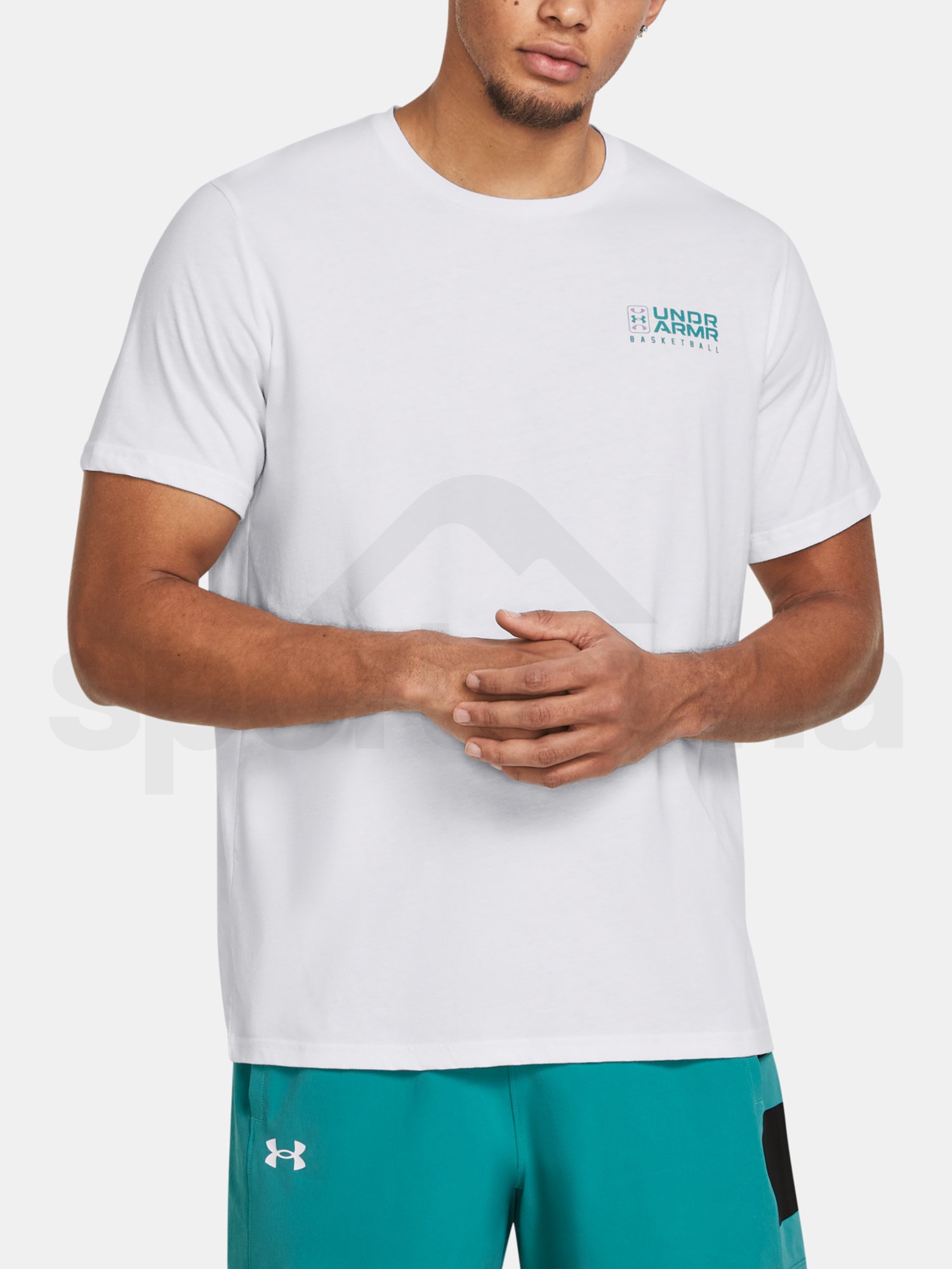 Tričko Under Armour UA Bball Logo Court SS-WHT