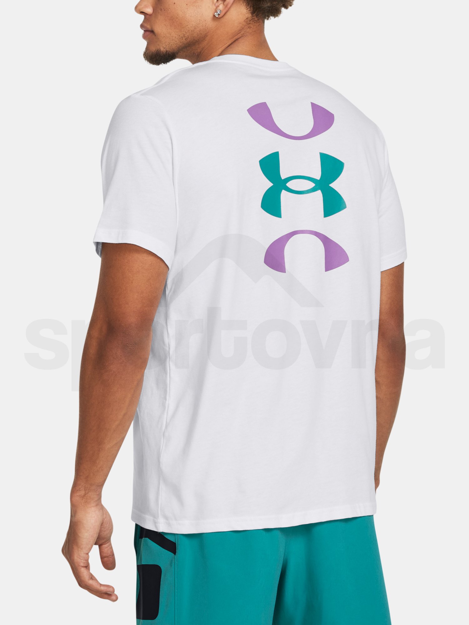 Tričko Under Armour UA Bball Logo Court SS-WHT