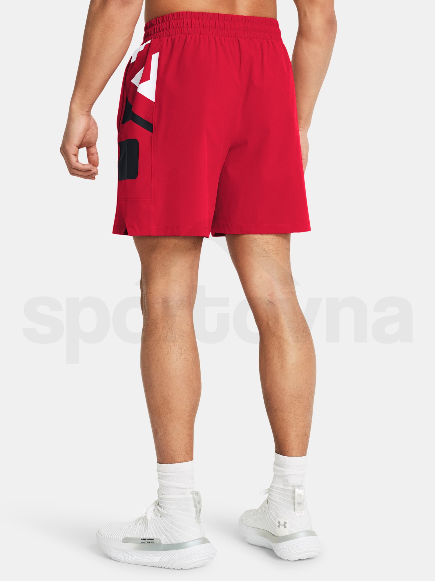 Šortky Under Armour UA Baseline Woven Short - červená